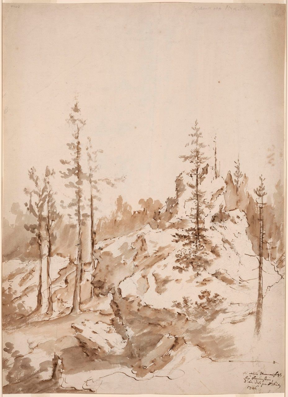 A Marble Crag near Frauenstein, Saxony