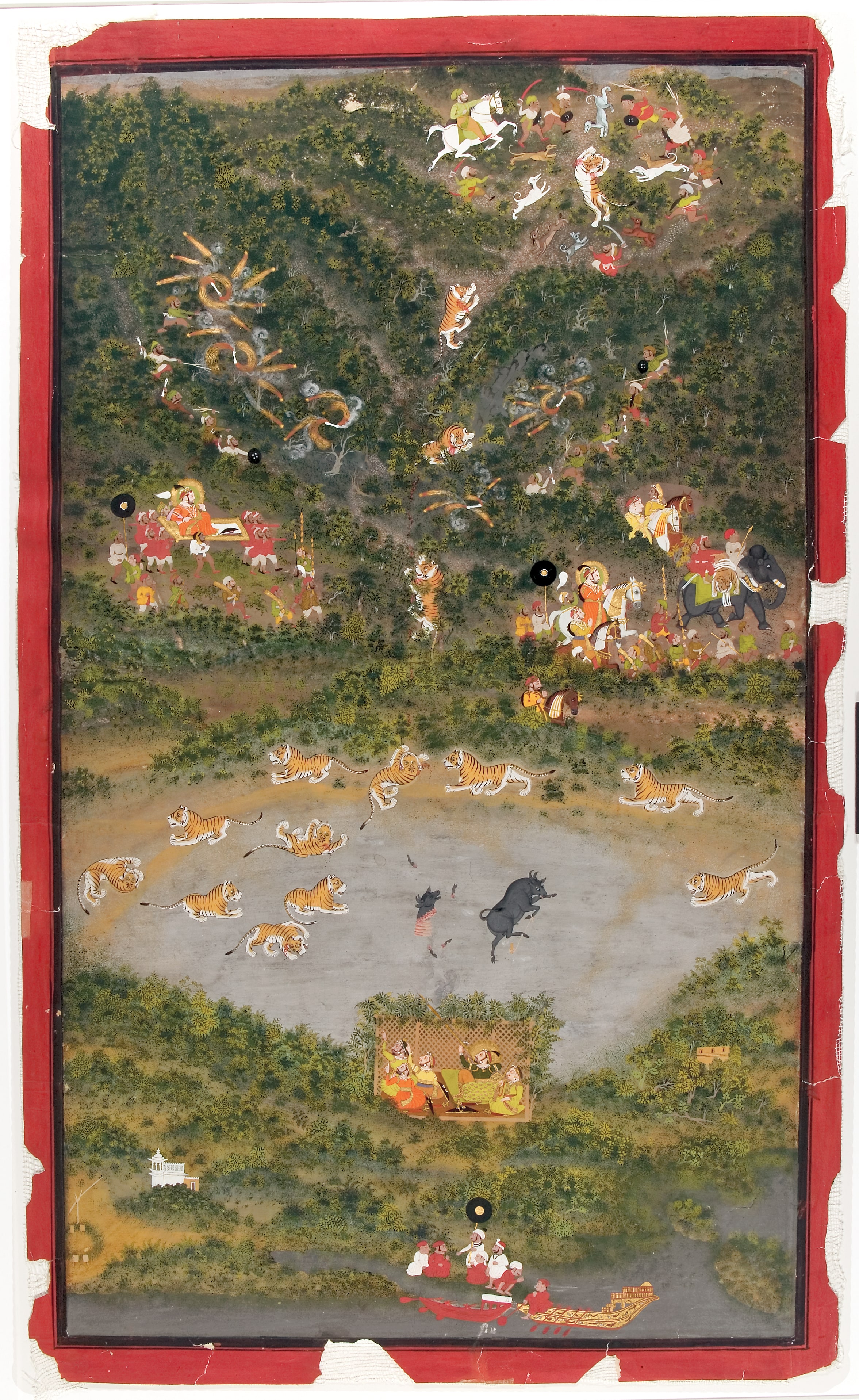 Maharana Jagat Singh II hunting tiger