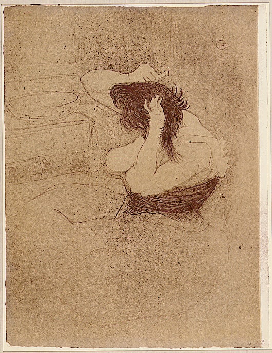Woman Combing Her Hair—The Coiffure