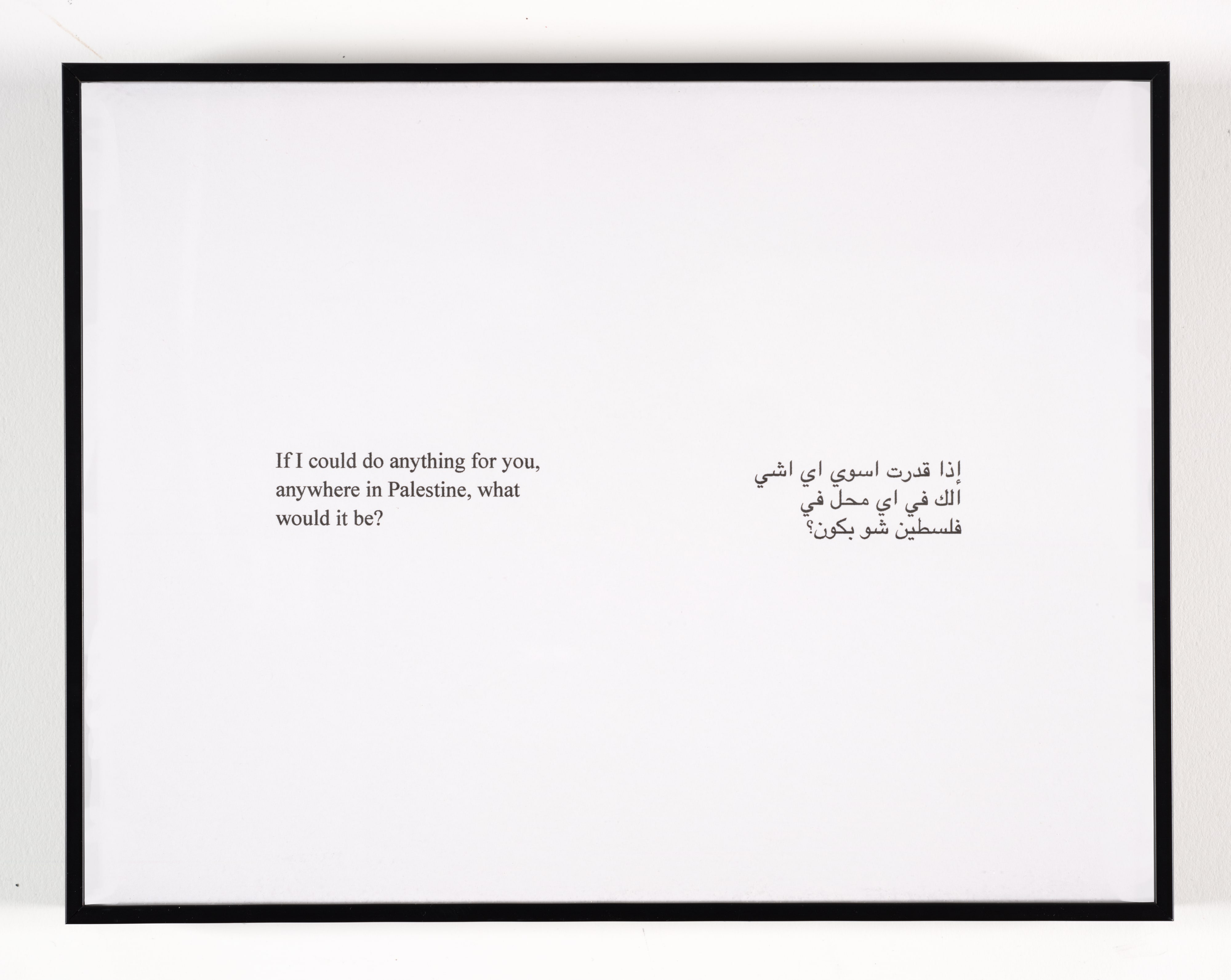 Where We Come From (If I could do anything for you anywhere in Palestine, what would it be?)