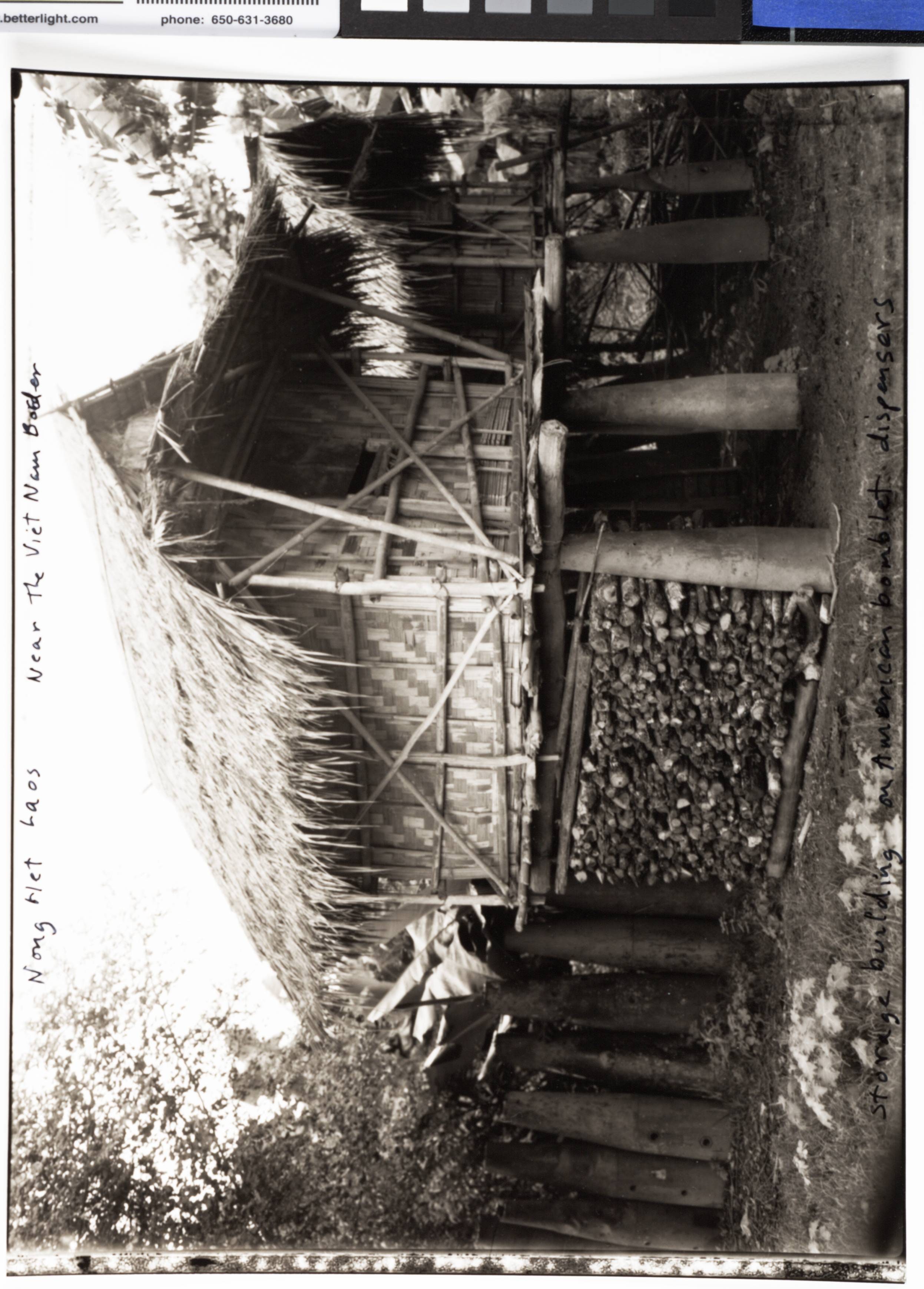 Nong Het Laos, Storage Building of American Bomblet Dispensers