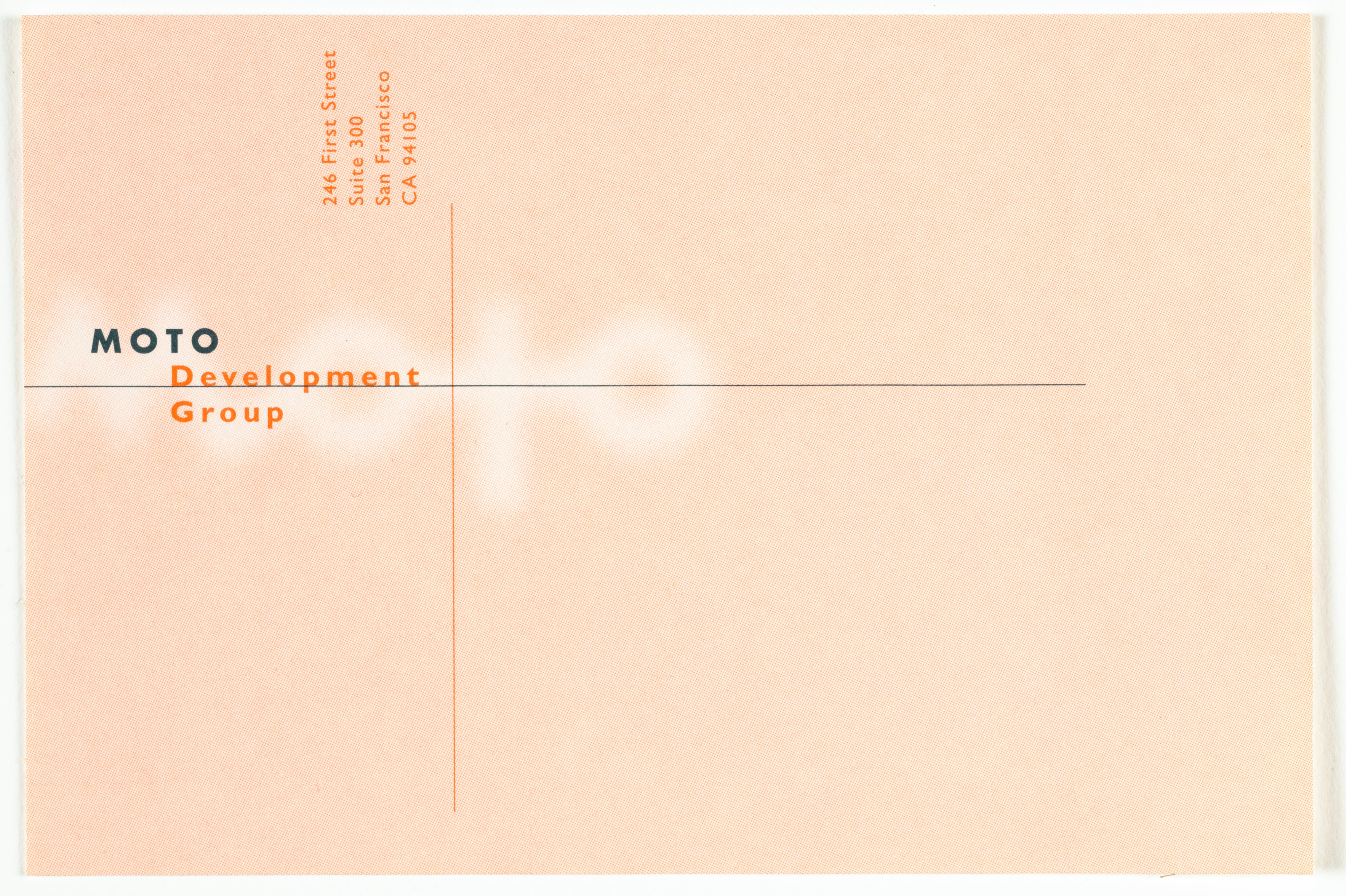 Moto Design Identity Package [large mailing label; salmon]