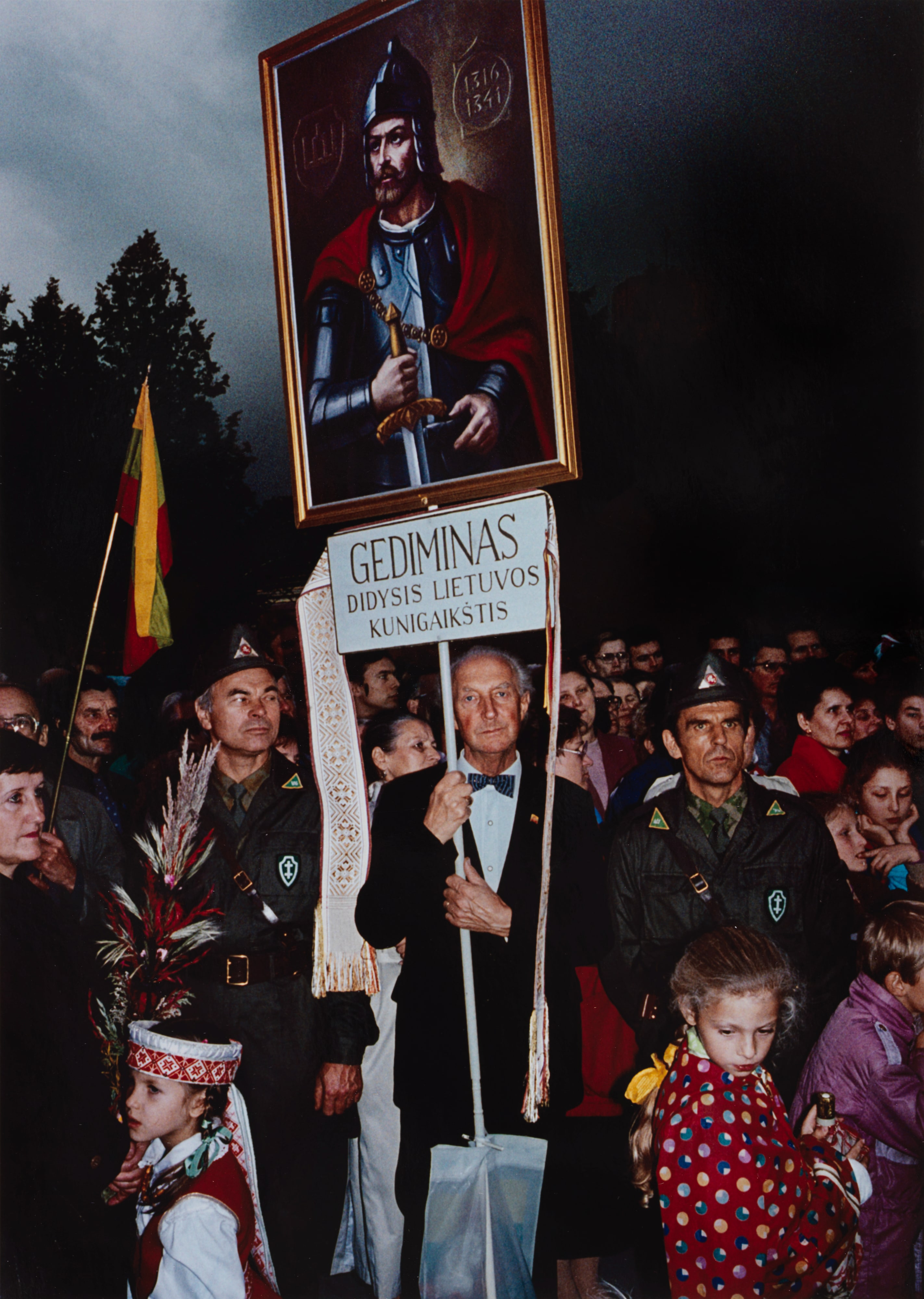 1/10/1991 Vilnius, Republic of Lithuania. A festival to commemorate the 650th anniversary of the death of Grand Duke Gediminas., from the series 1991 USSR