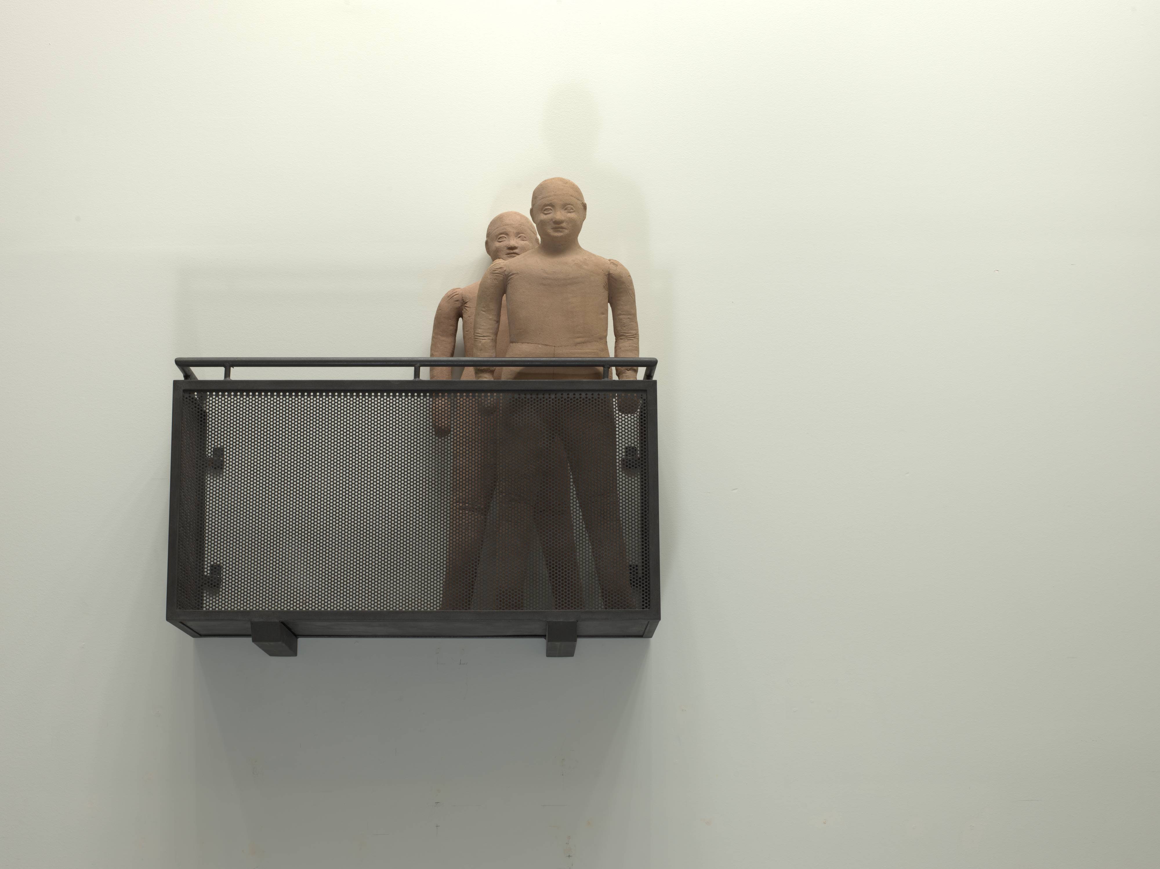 Balcony with two terracottas