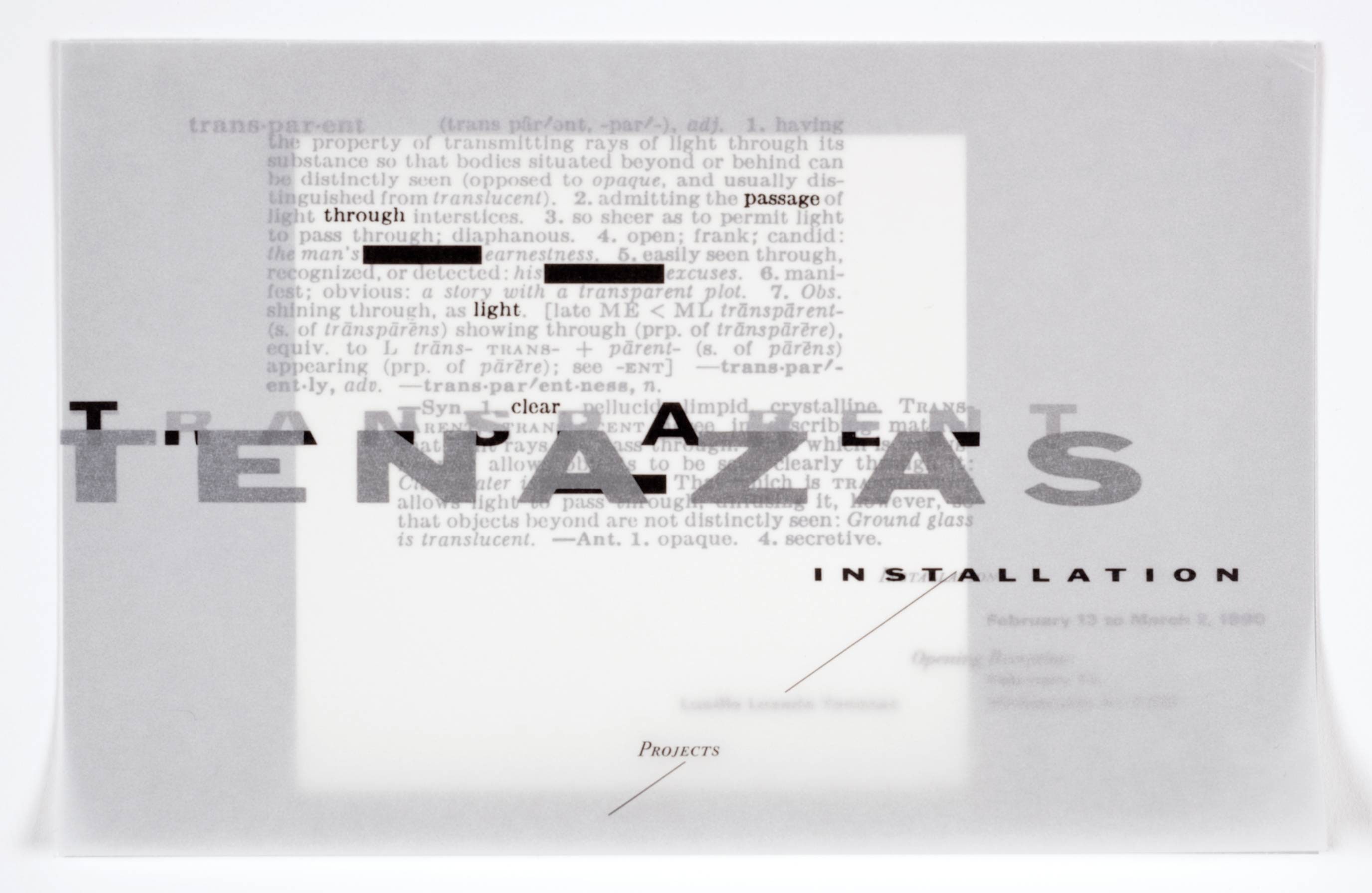 Transparent Invitation