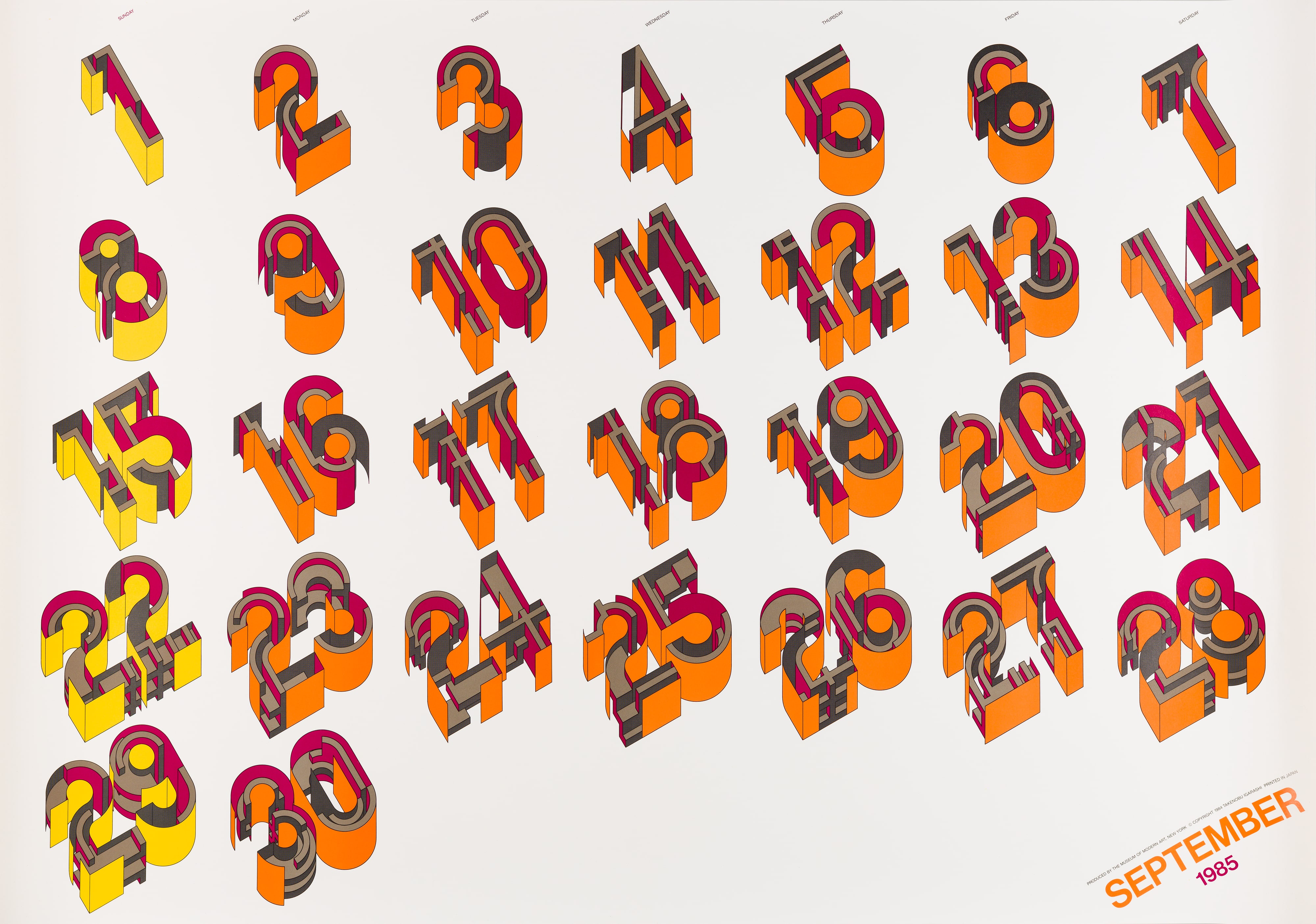 The Museum of Modern Art poster calendar