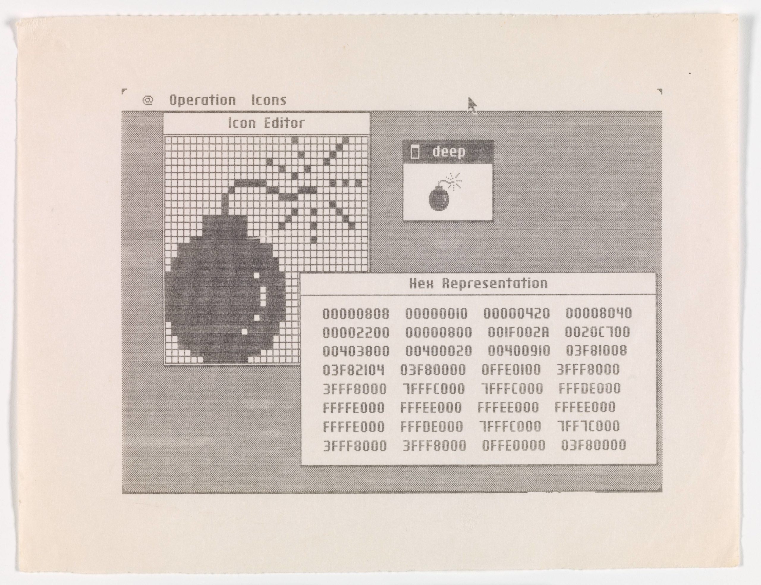 Sketch and code for Apple graphic user icon