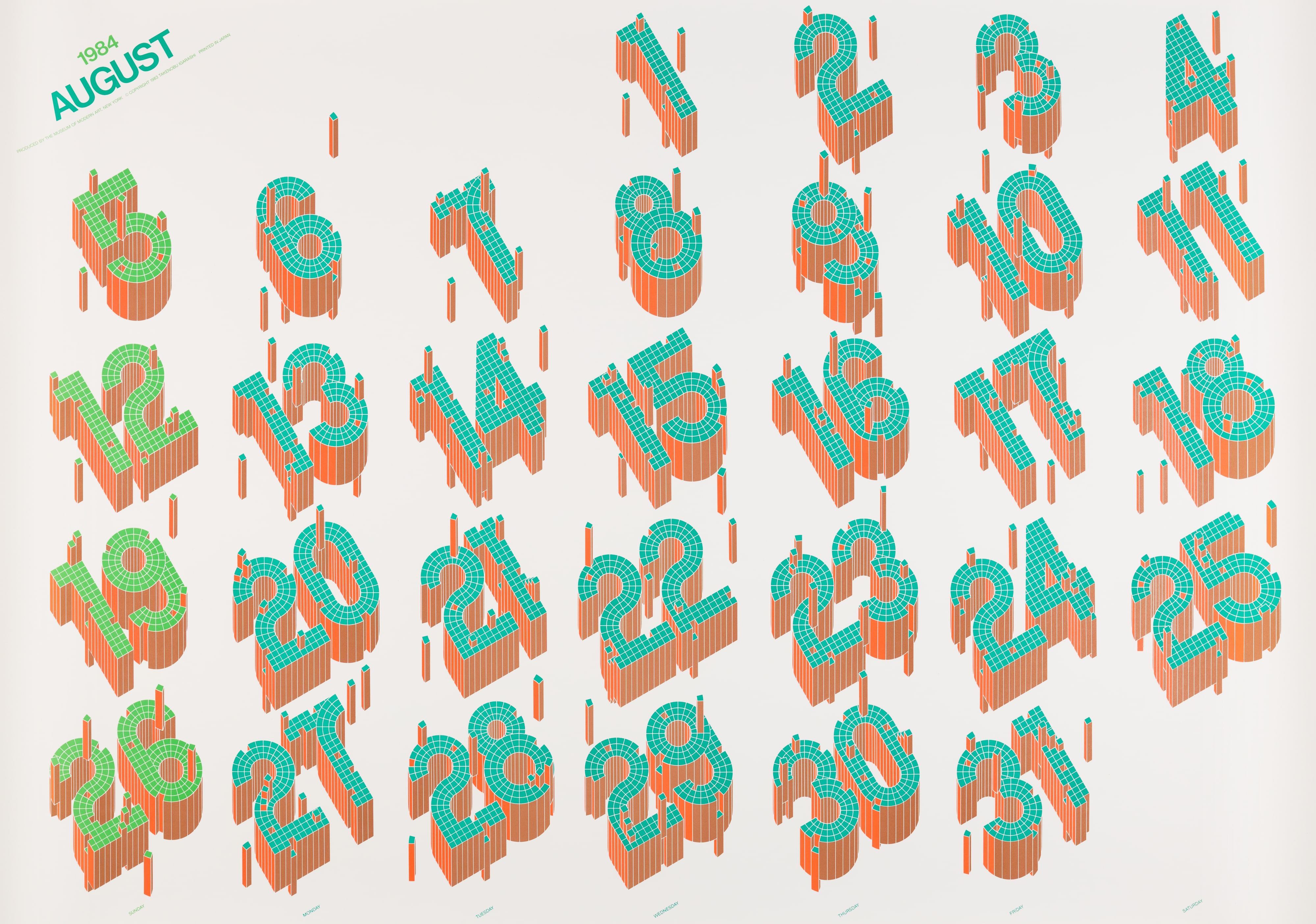 The Museum of Modern Art poster calendar