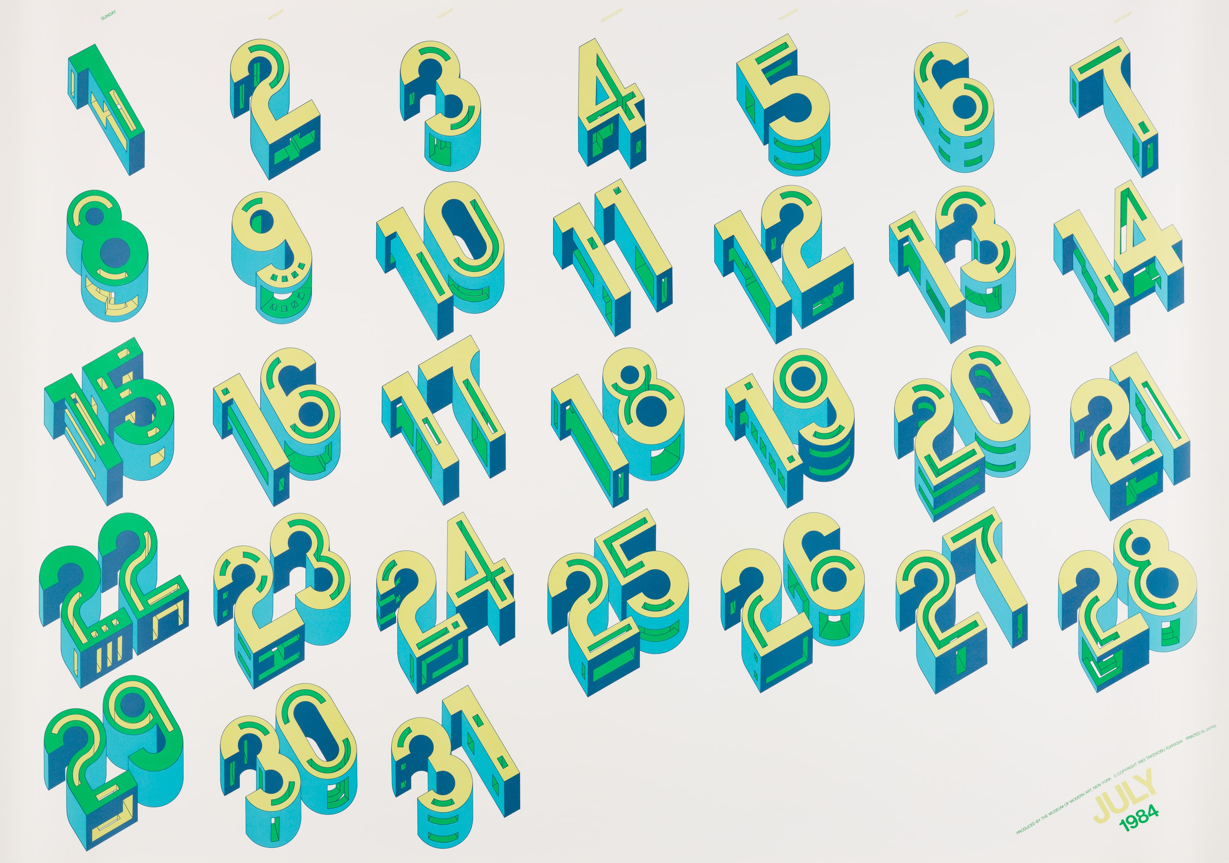 The Museum of Modern Art poster calendar