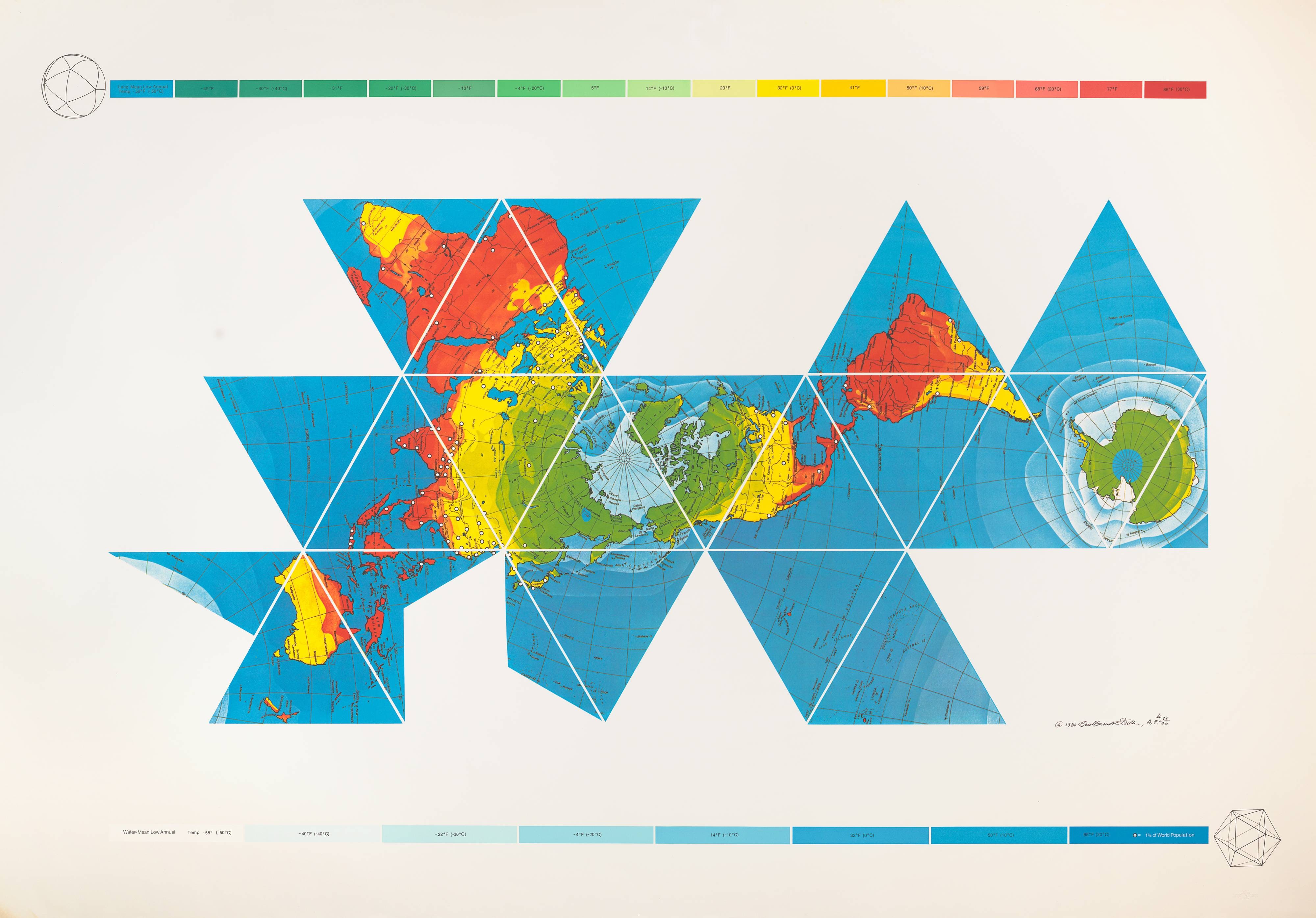 Dymaxion Air-Ocean World Map
