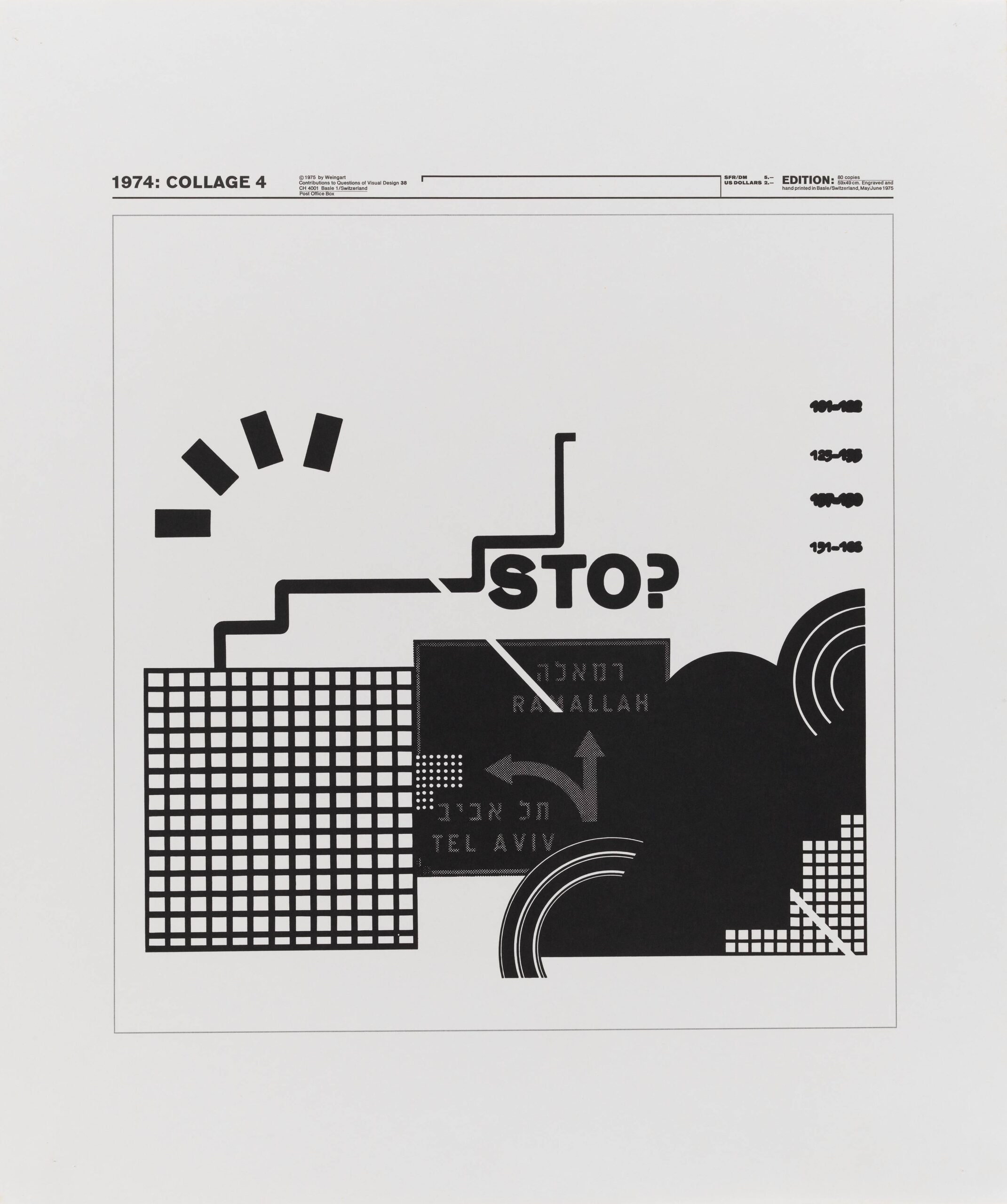 Collage 4, from the series Nine Collages: The New Graphics by Weingart