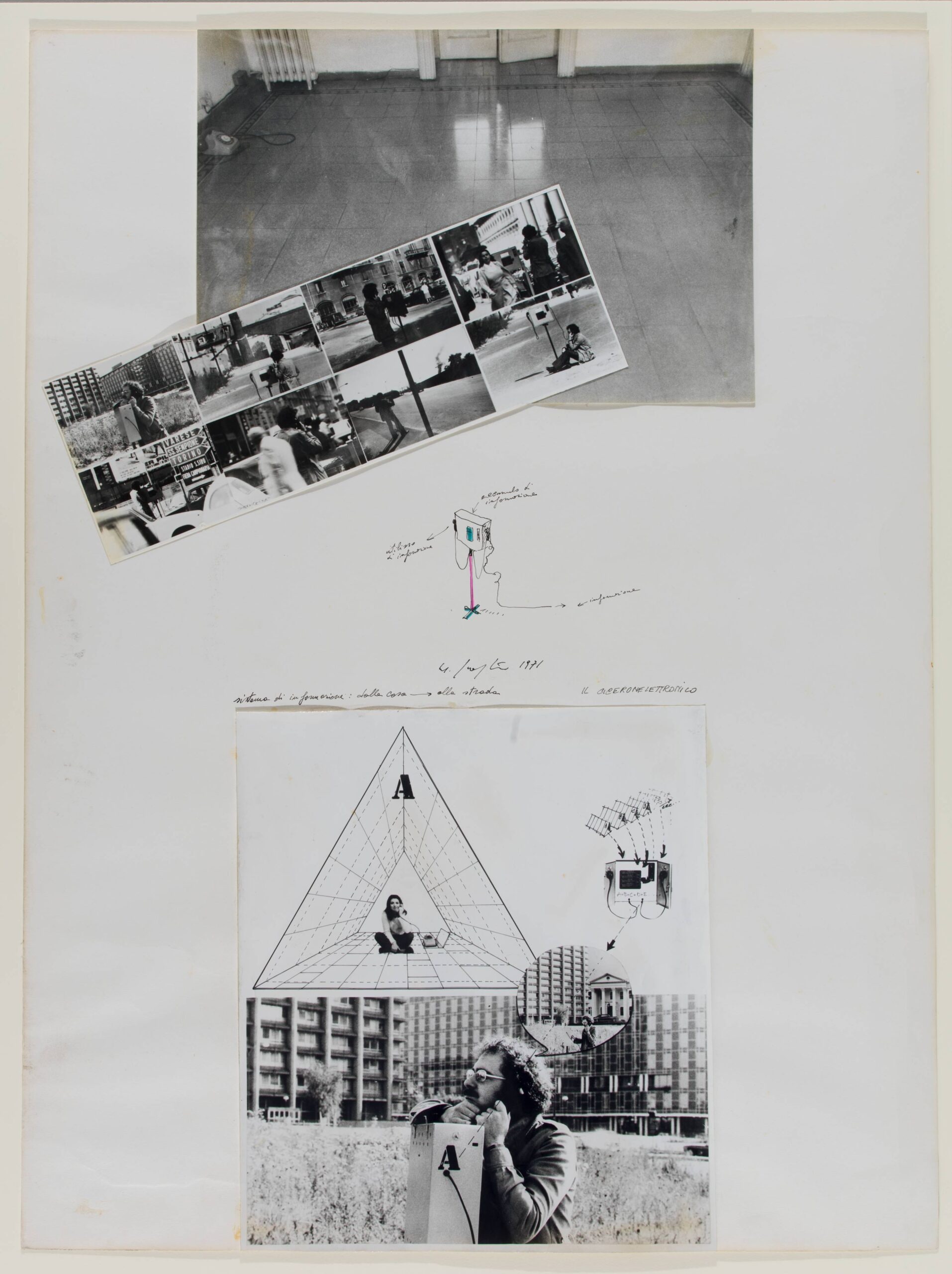 Sistema di informazione dalla casa alla strada. Il ciceronelettronico (Information System from the House to the Street. The Electronic Guide)