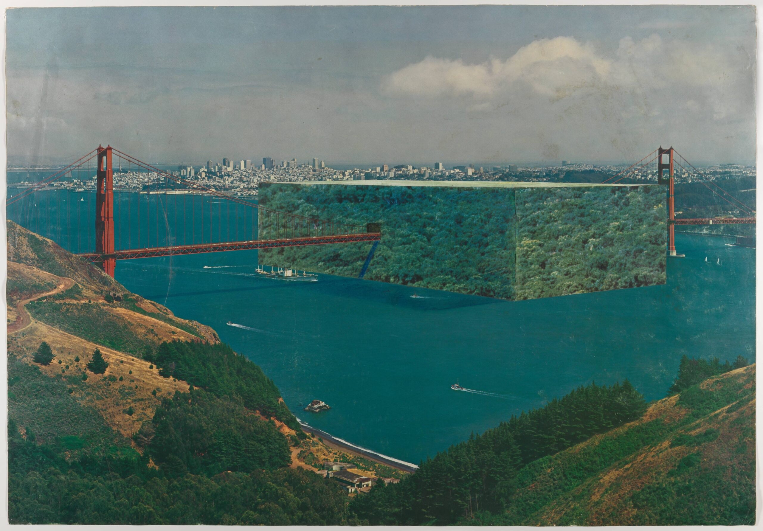 Cubo di Foresta sul Golden Gate (Cubic Forest on Golden Gate), from L' Architettura Riflessa (Architecture Reflected)
