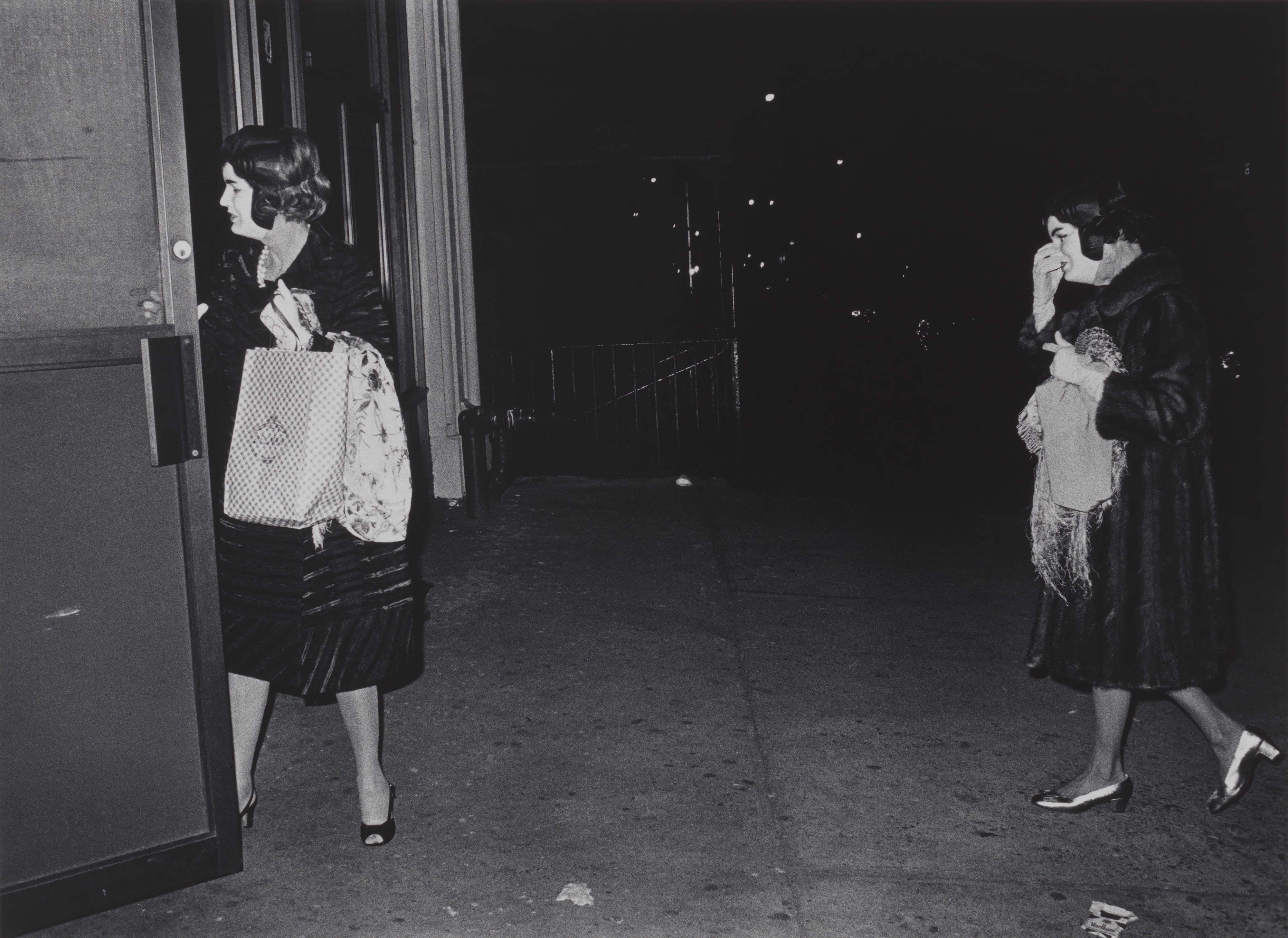 Two Ladies with Identical Jackie Kennedy Masks, New York, from the series Where Time Has Vanished