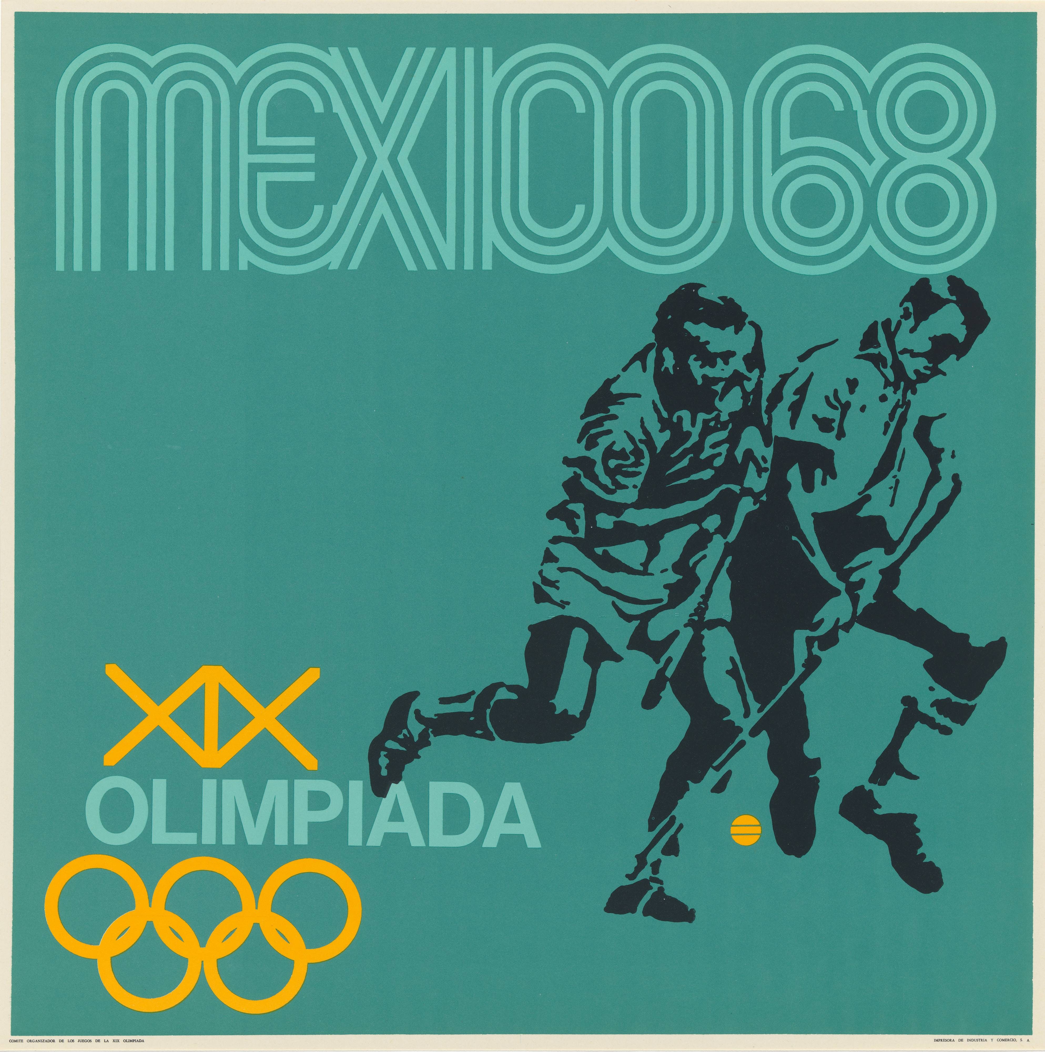 1968 Mexico City Olympics: Lacrosse poster