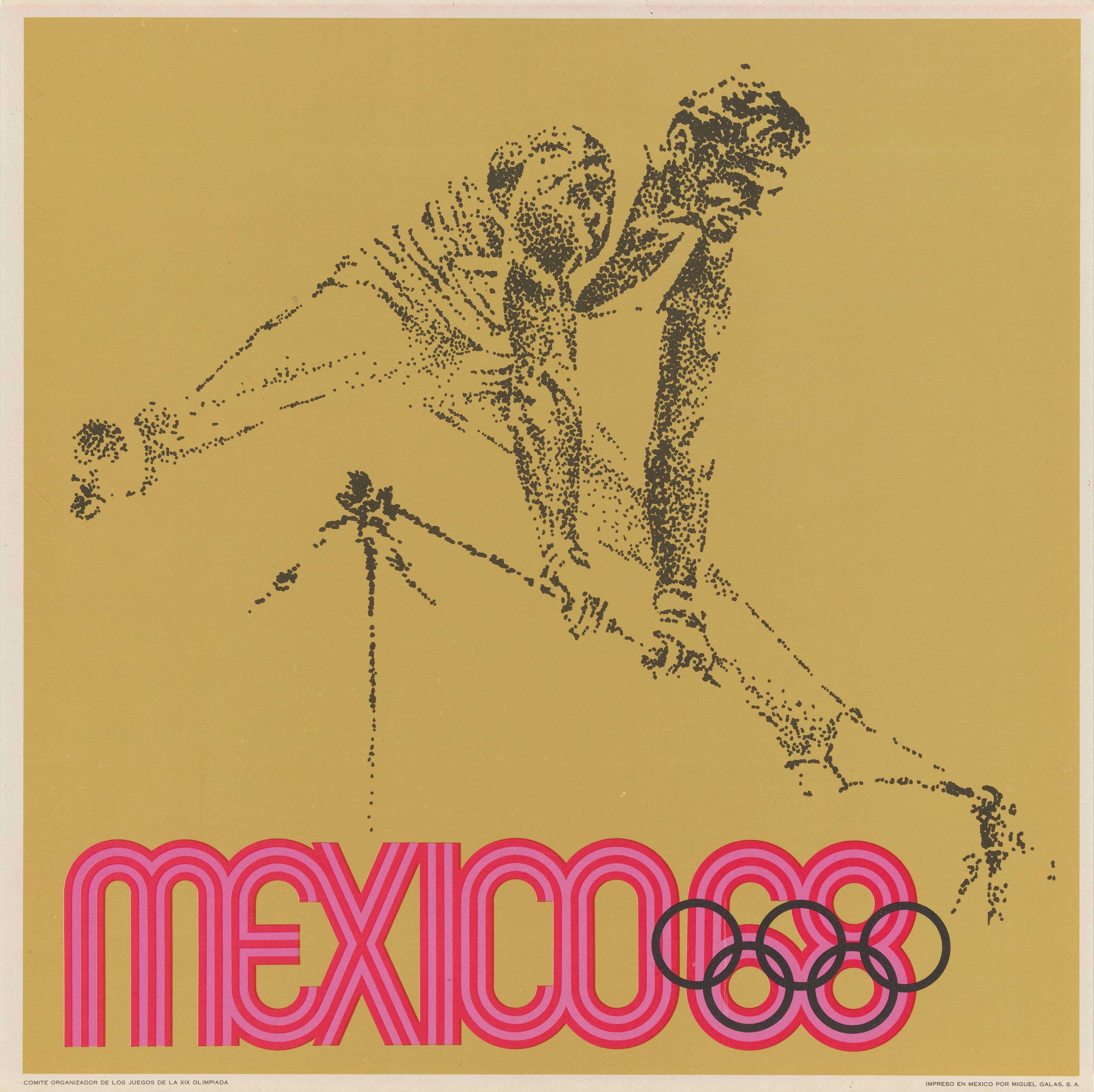 1968 Mexico City Olympics: Gymnastics Uneven Bars poster