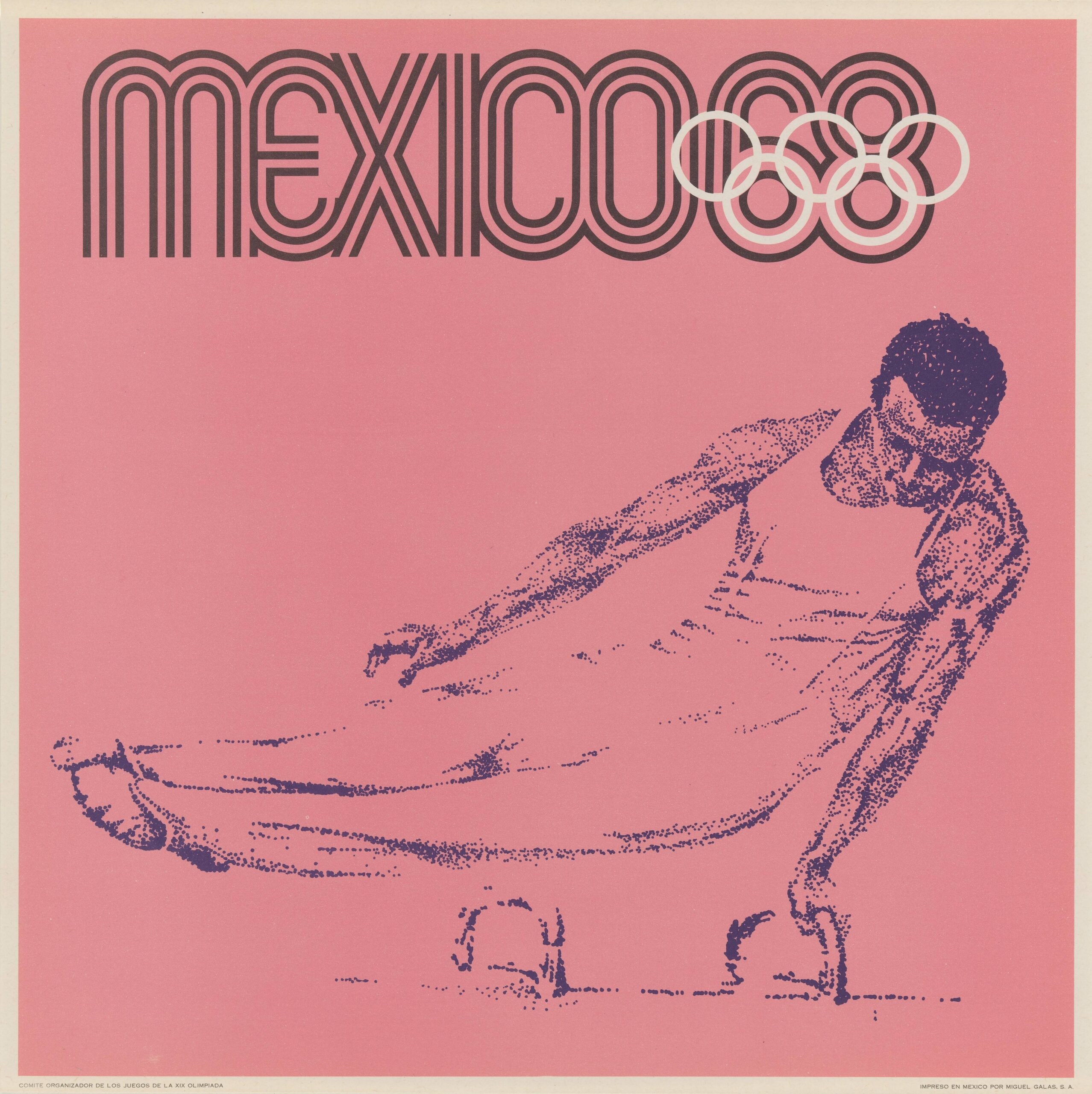 1968 Mexico City Olympics: Gymnastics Pommel Horse poster