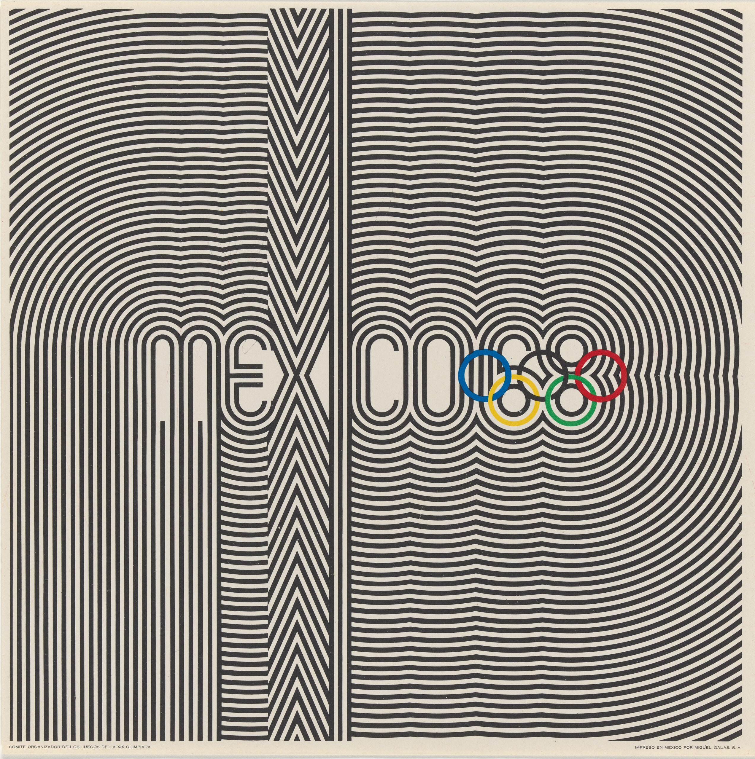 1968 Mexico City Olympics Logo poster