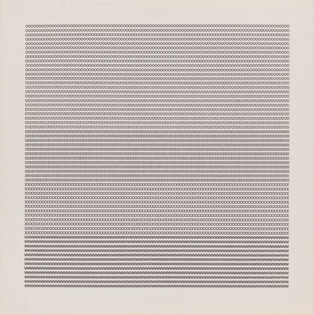 Untitled, from the series Type Writer Type