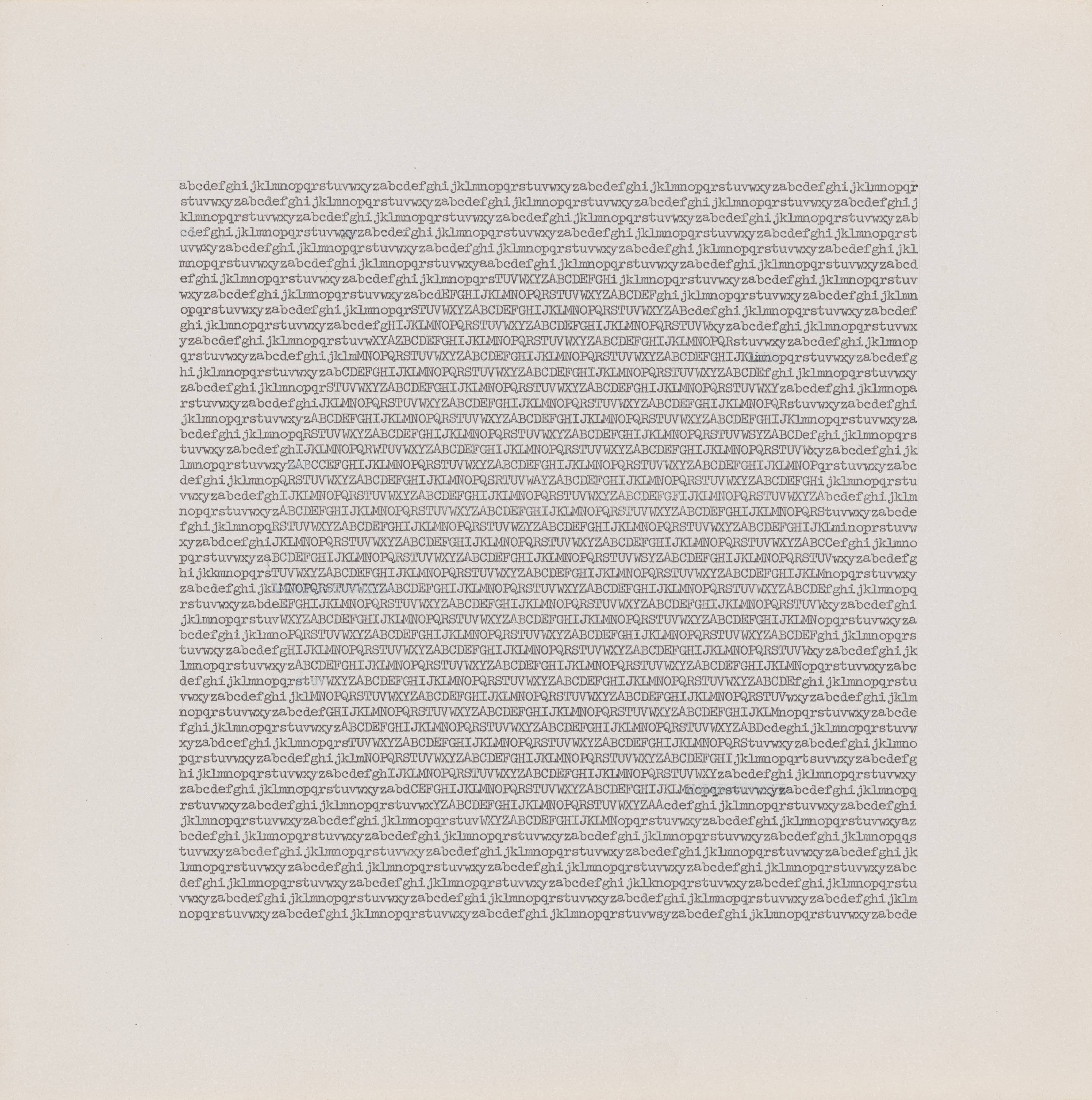 Untitled, from the series Type Writer Type