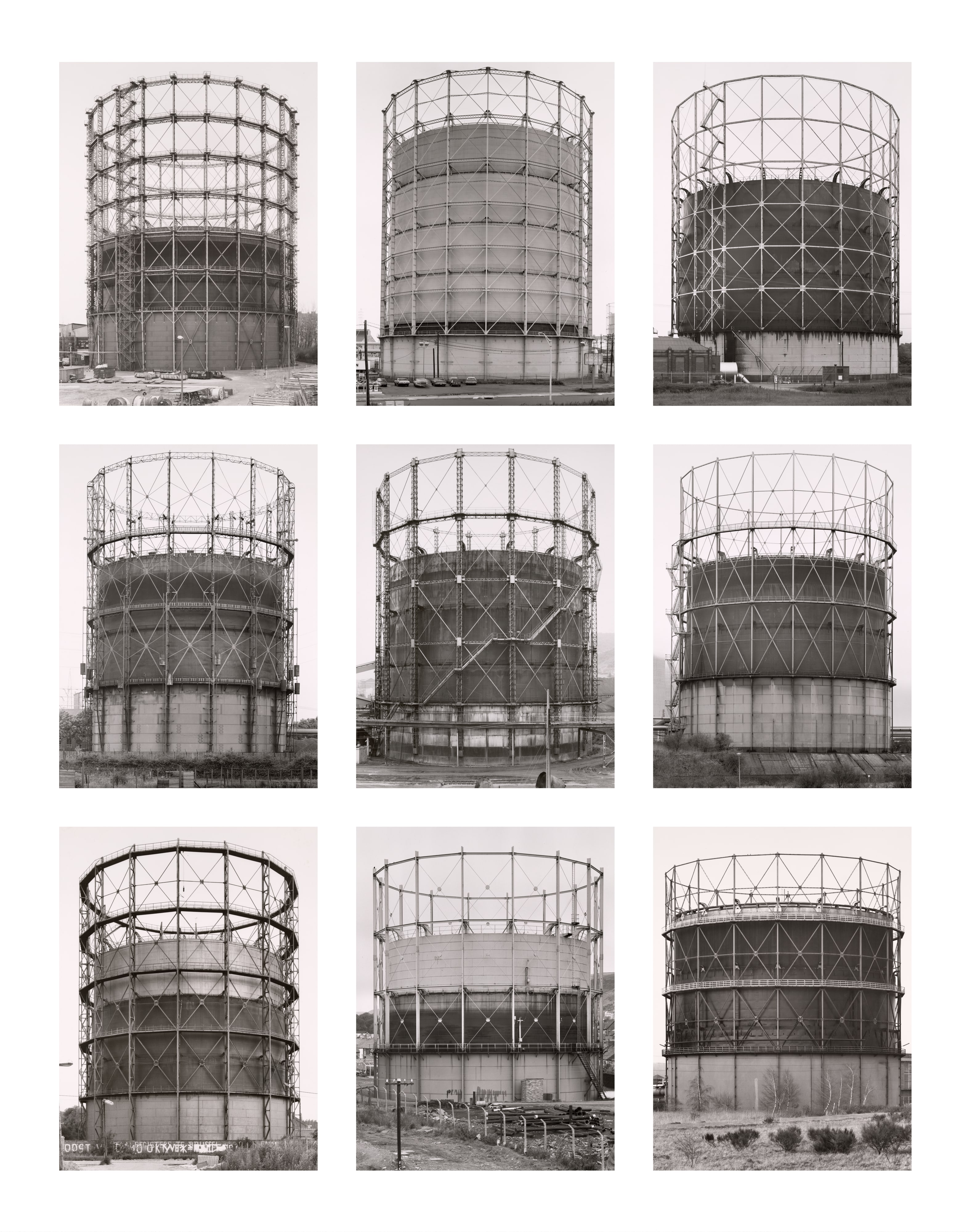 Gasbehälter (Teleskop), Deutschland, Belgien, Vereinigte Staaten, Großbritannien (Gas Holders [Telescoping], Germany, Belgium, United States, United Kingdom)