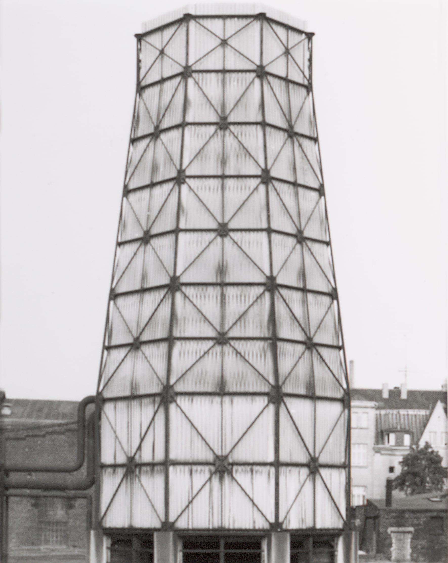 Kühlturm, ca. 1950, Zeche, "Victoria Mathias," Essen, Ruhrgebiet (Cooling tower, ca. 1950, "Victoria Mathias," Essen, Ruhr District), from the portfolio Industriebauten (Industrial Buildings)