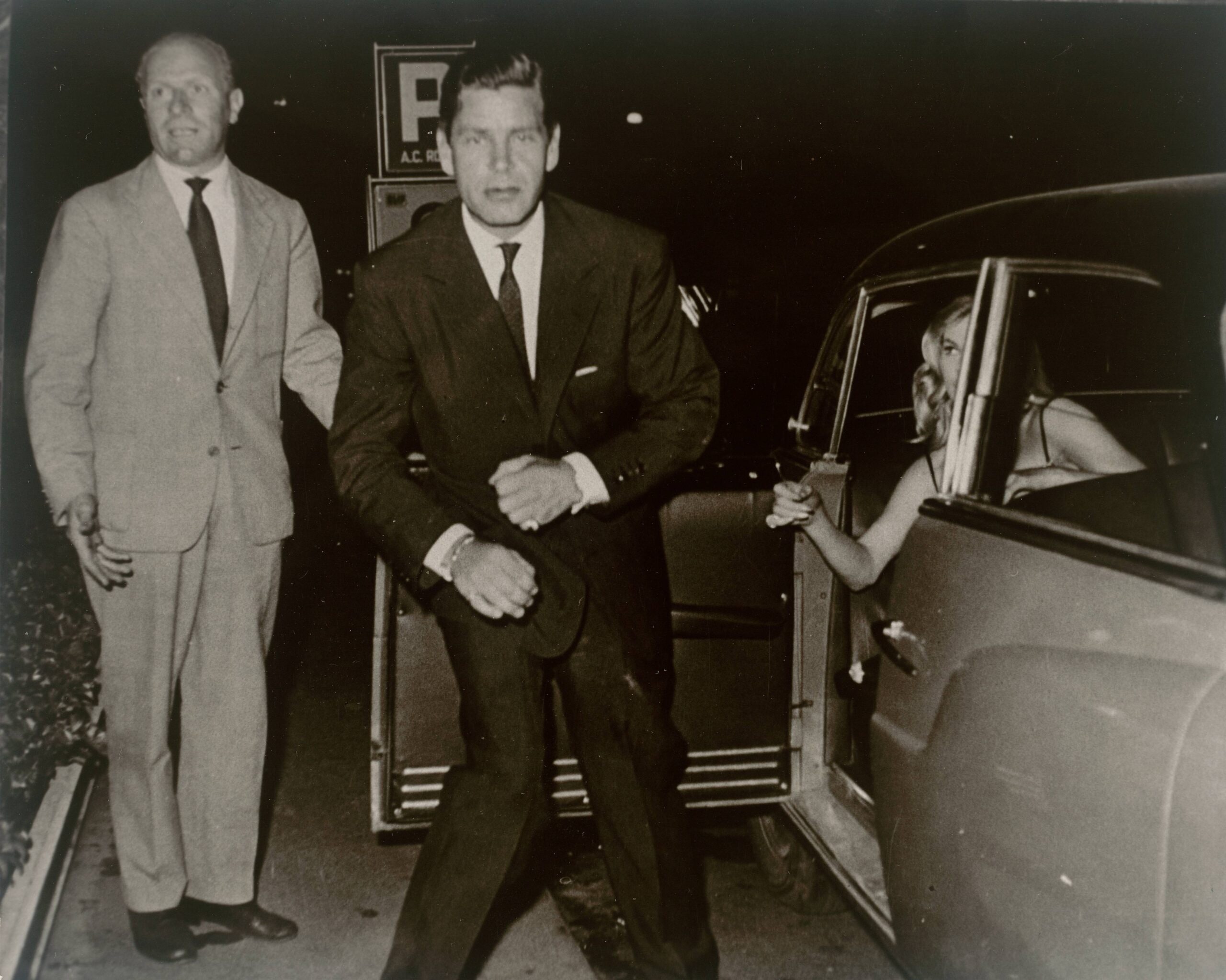 Anita Ekberg and Husband Anthony Steel, Vecchia Roma