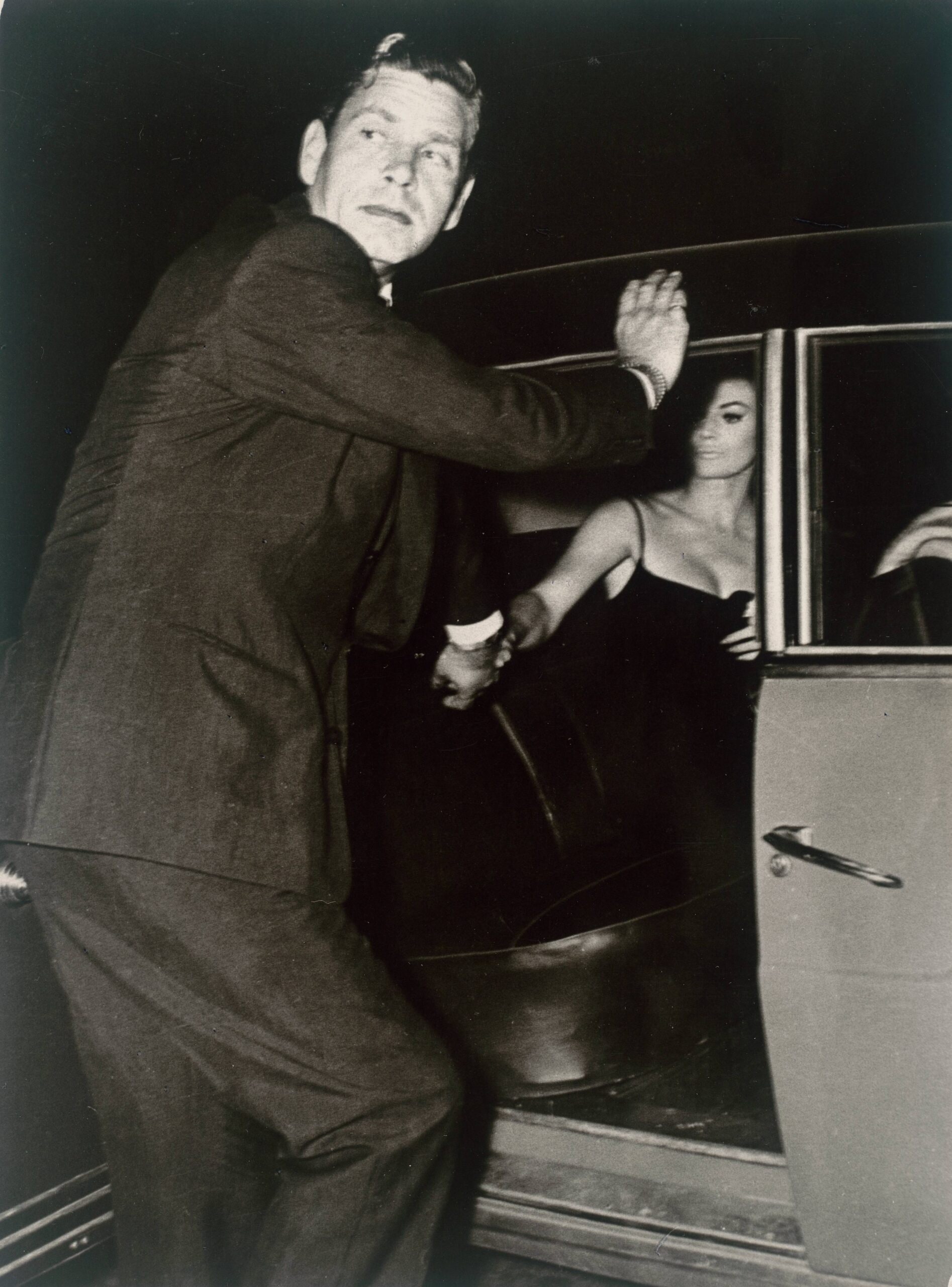Anita Ekberg and Husband Anthony Steel, Vecchia Roma