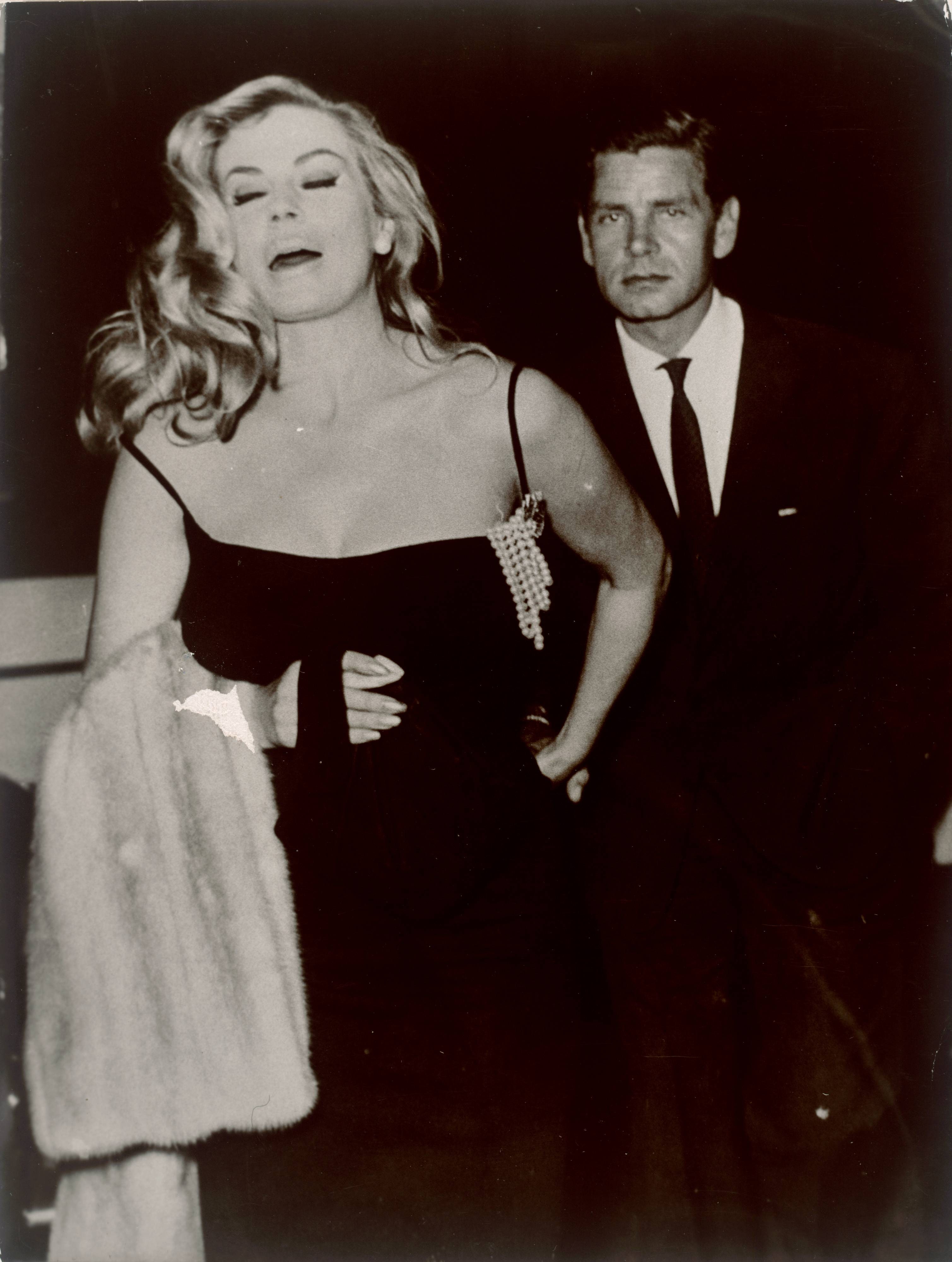 Anita Ekberg and Husband Anthony Steel, Vecchia Roma