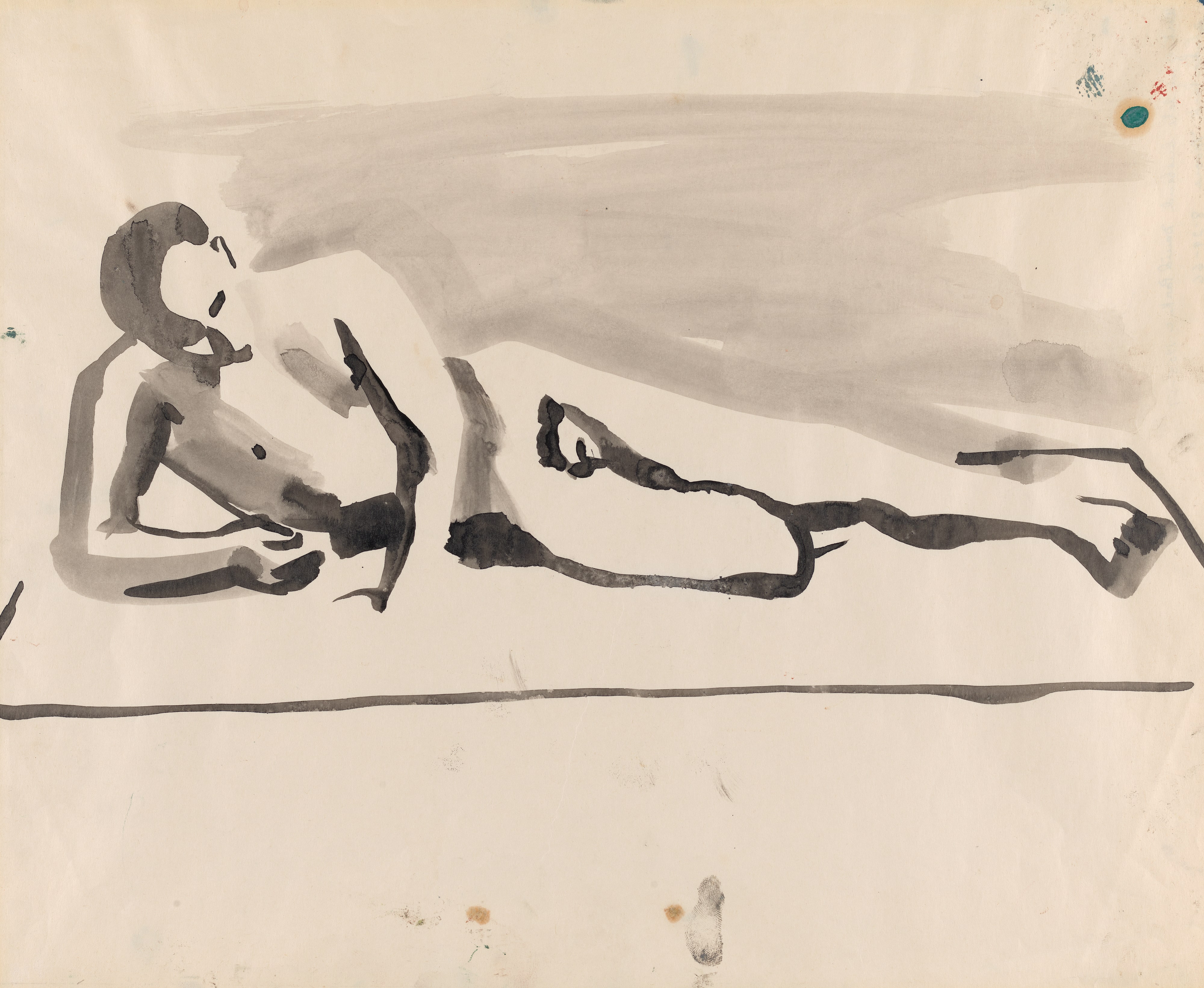 Untitled (Reclining Male Nude)