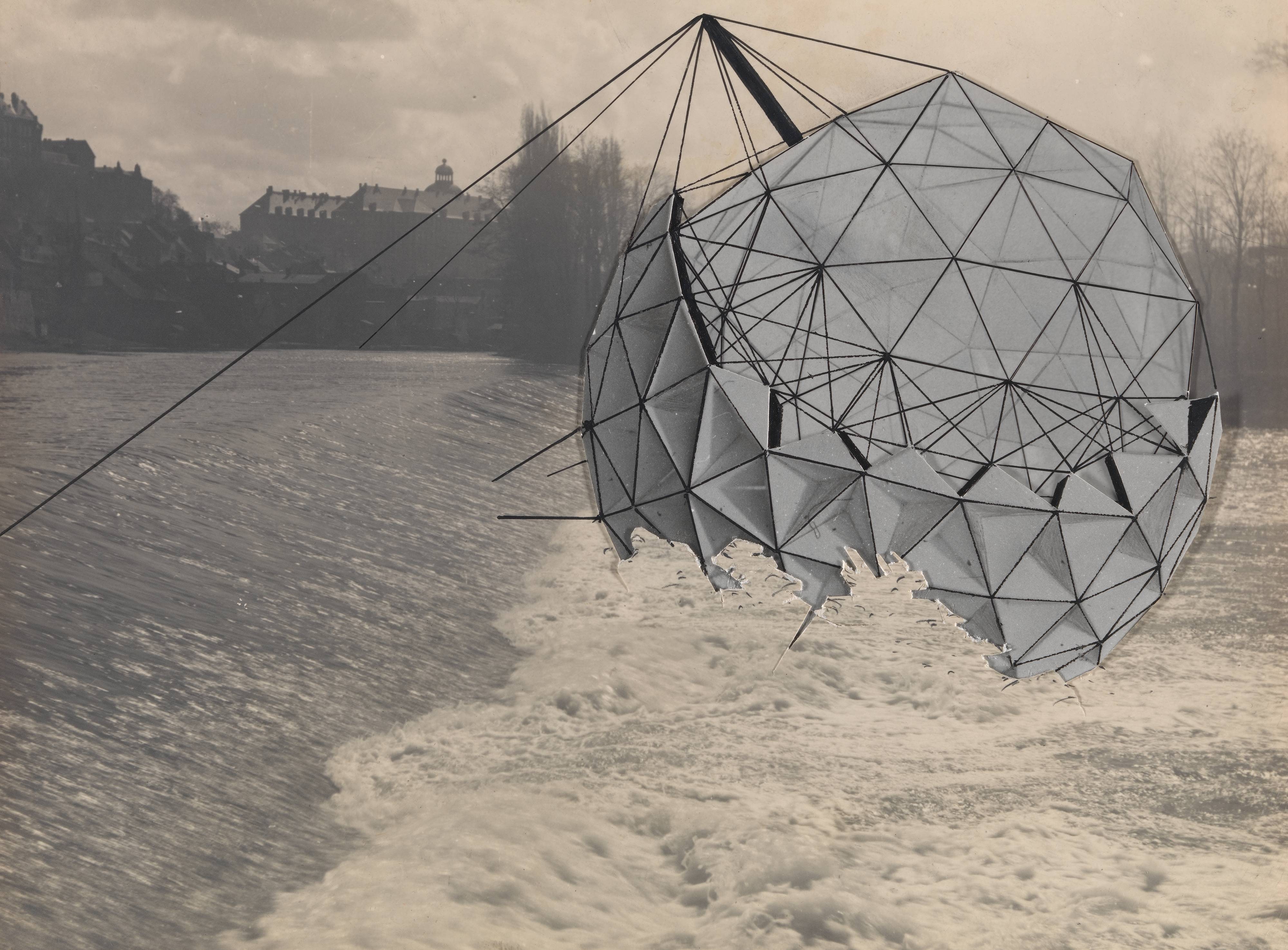 Schwimmendes Laboratorium zum Beobachten des Flusstiere (Floating Laboratory to Observe Fish)