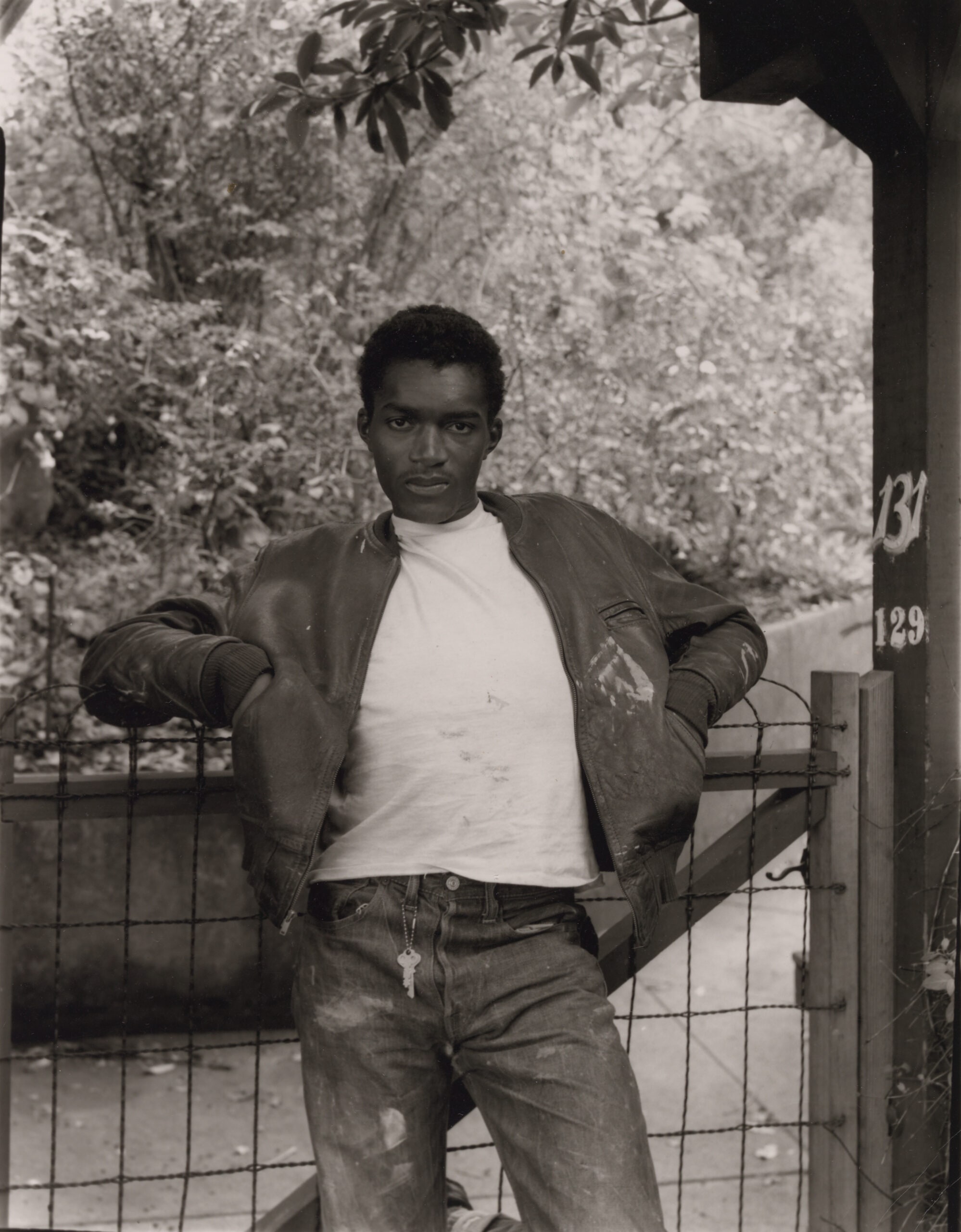 Portrait of Johnny in Front of Ansel Adams's House