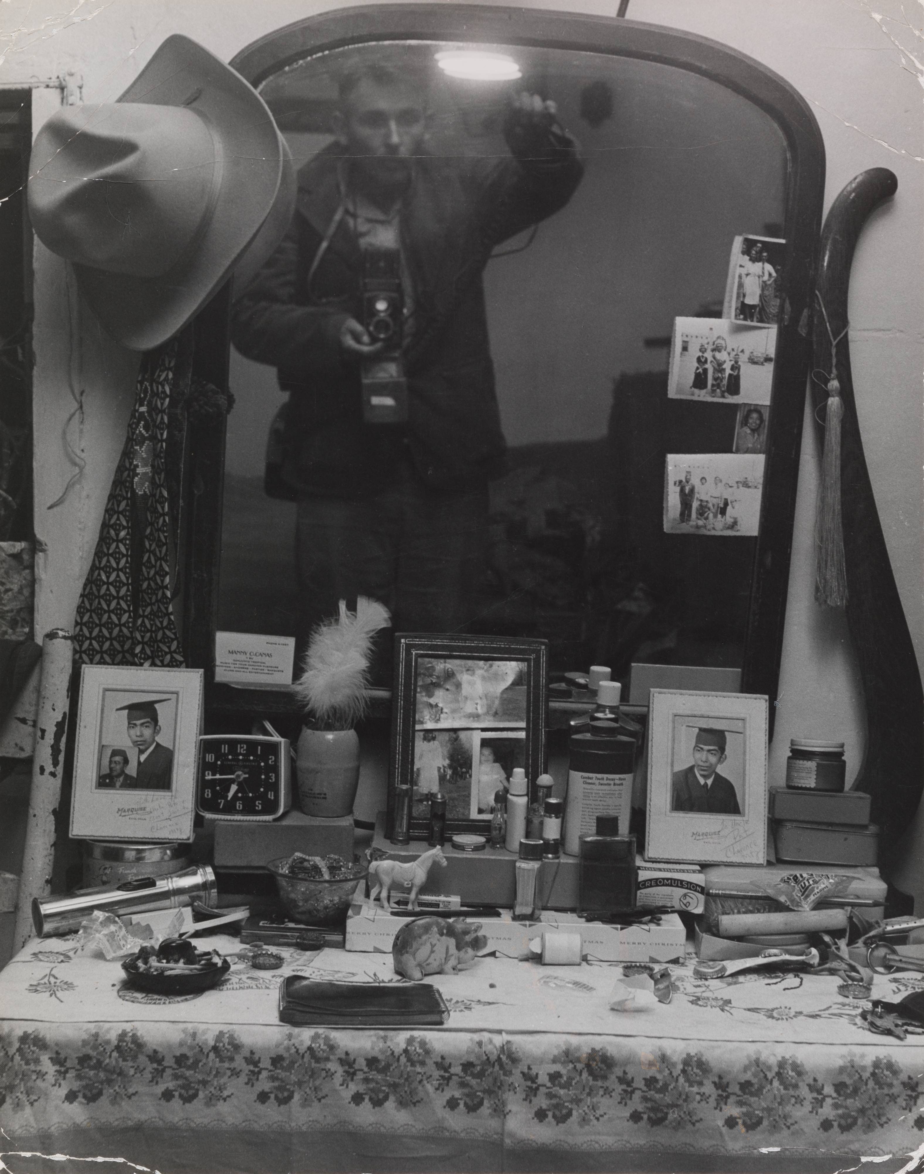 Bureau with Portraits and Mementos (and self portrait), Picuris Pueblo, New Mexico