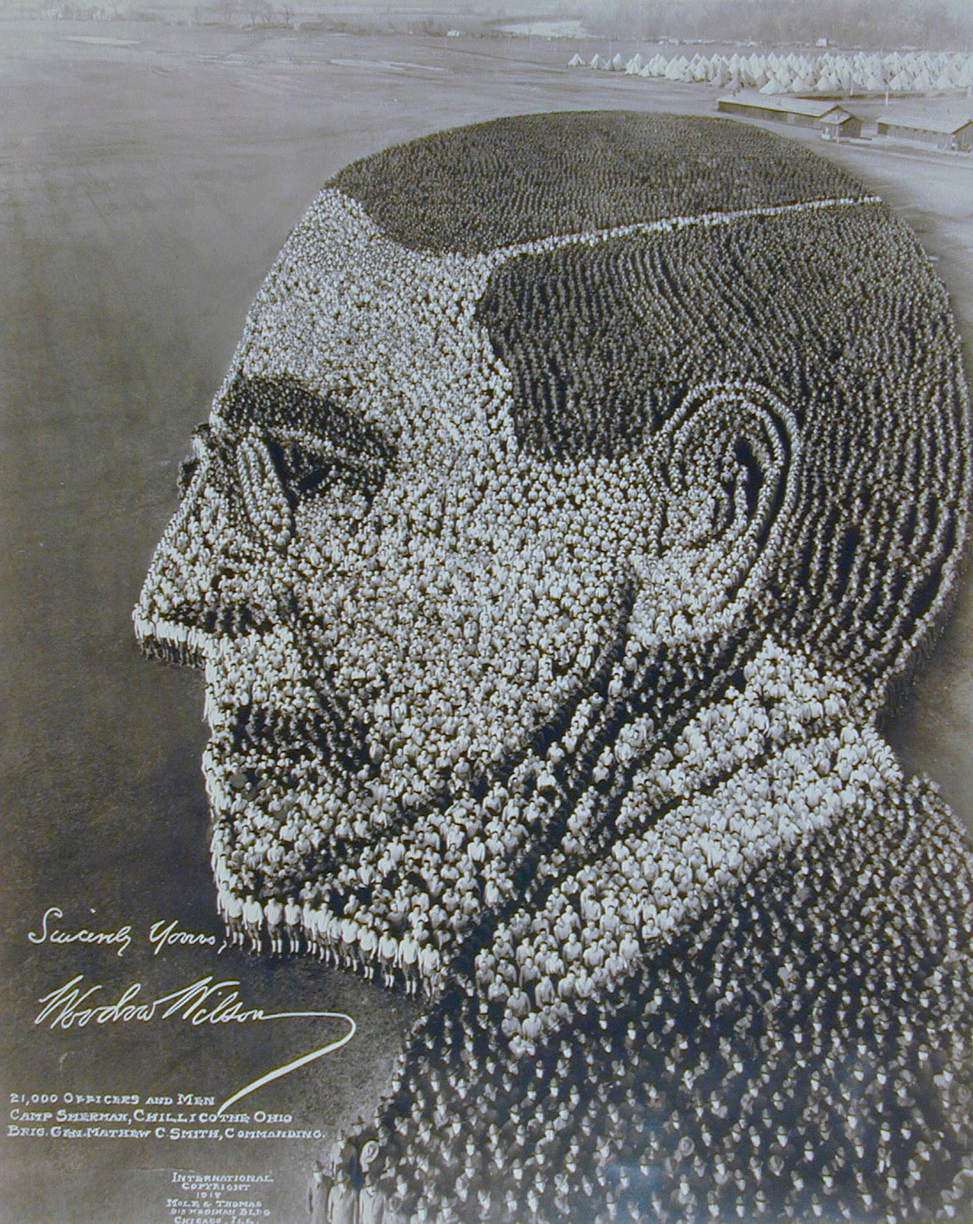 Woodrow Wilson (21,000 Officers and Men, Camp Sherman, Chillicothe, Ohio)