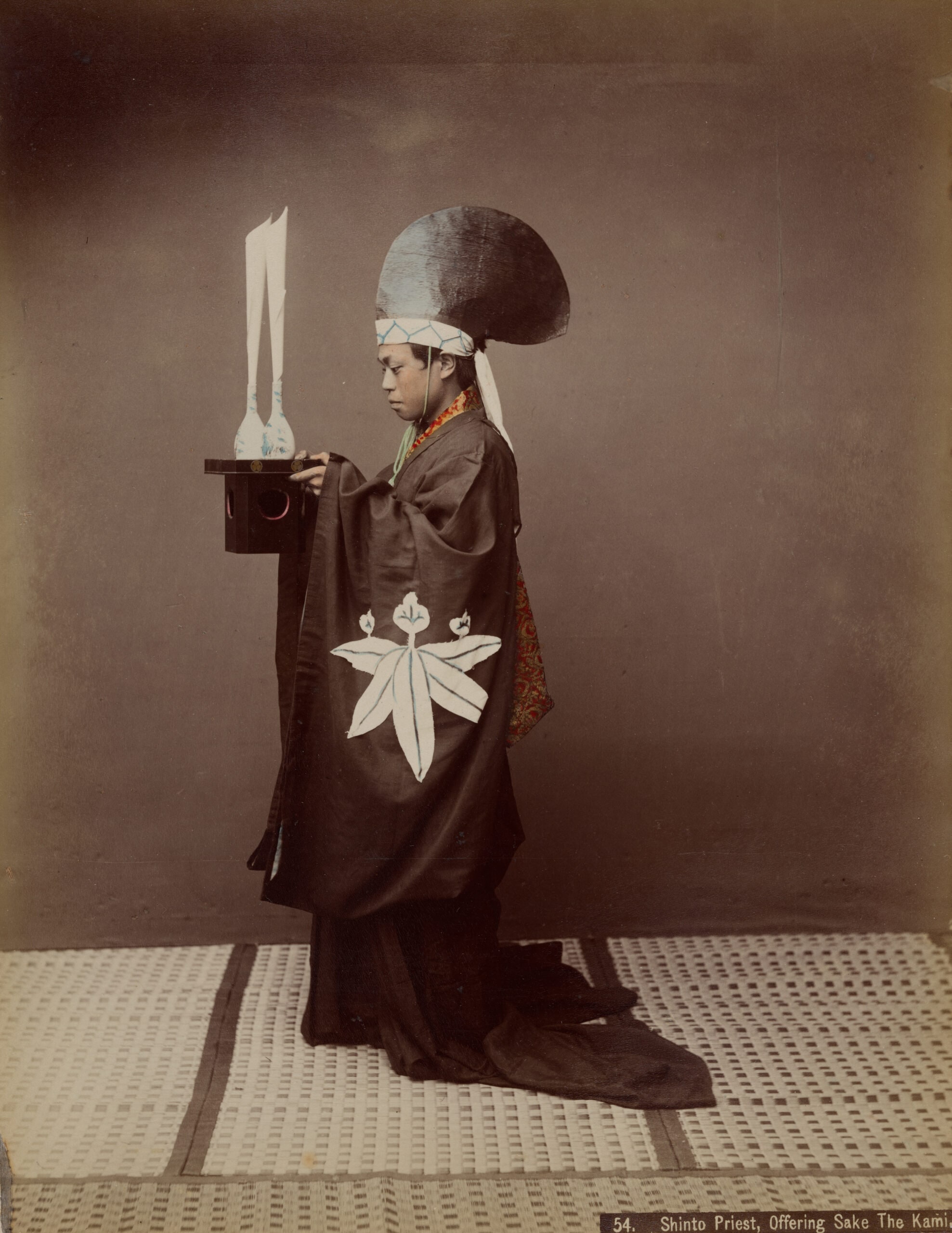 Shinto Priest, Offering Sake