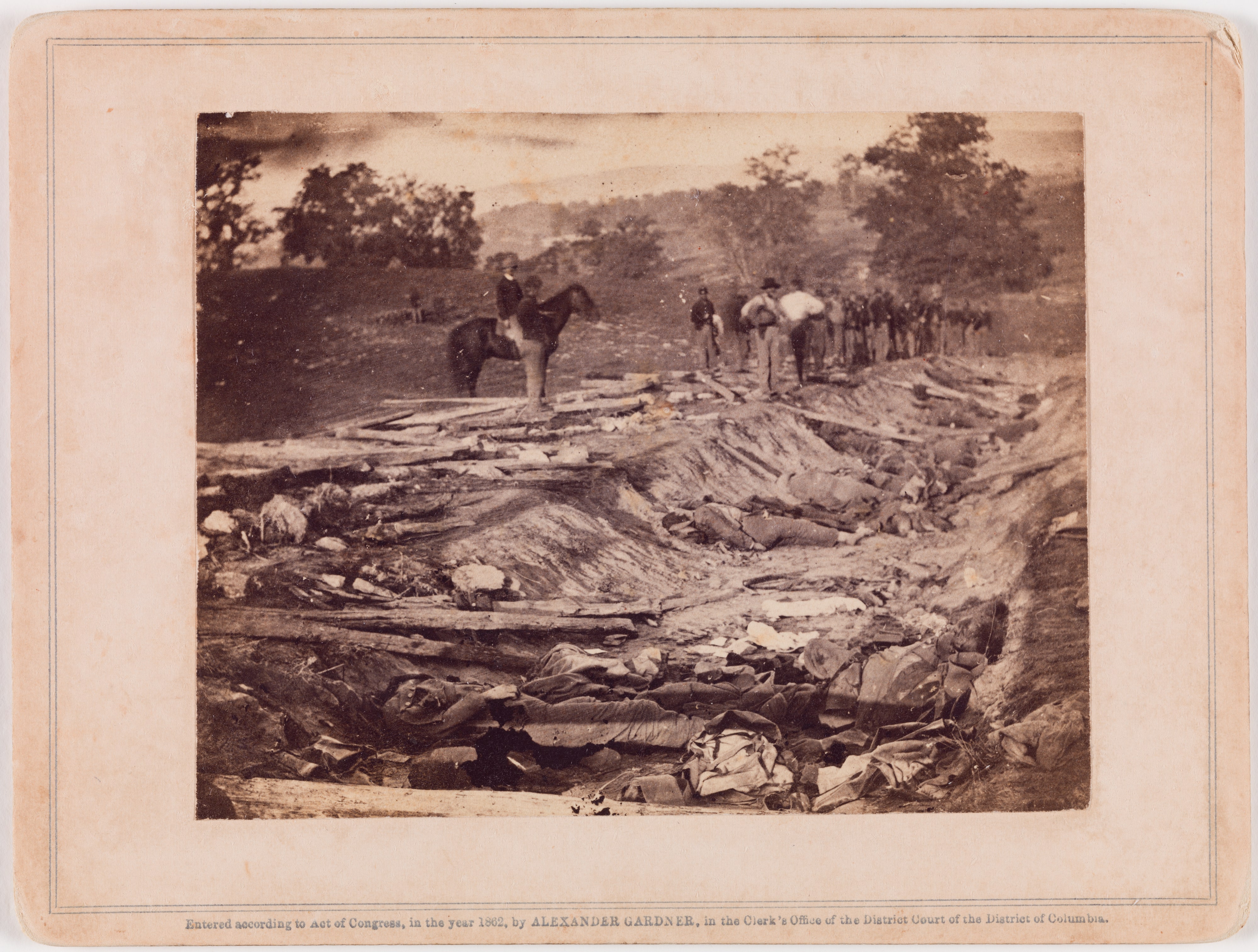 View of Ditch which had been used as a rifle-pit at the Battle of Antietam