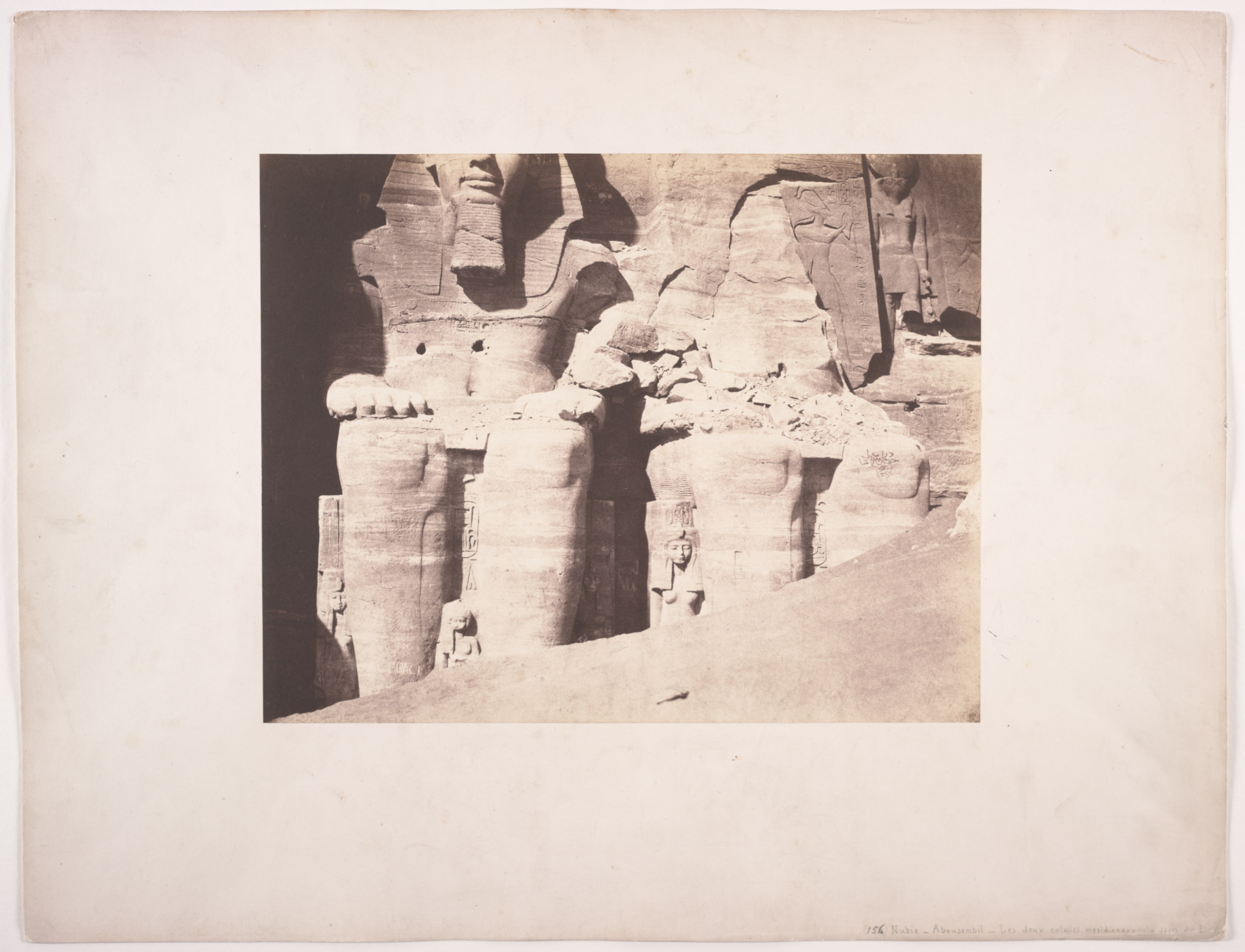 Abu Simbel, Large Speos - Colossal Statues Seen from the Front (Lower Part)