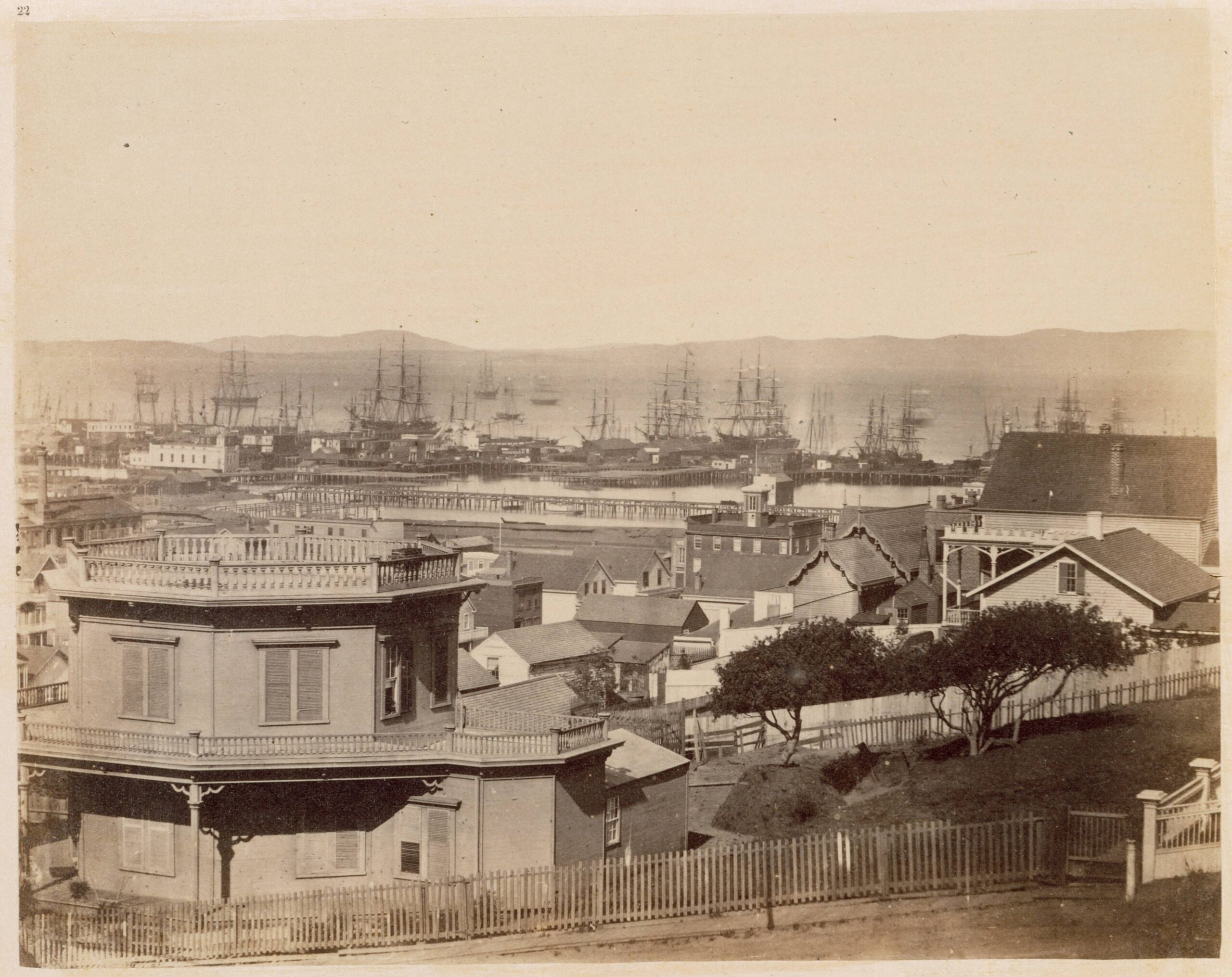 View from Rincon Point, from the San Francisco Album: Photographs of the Most Beautiful Views and Public Buildings of San Francisco