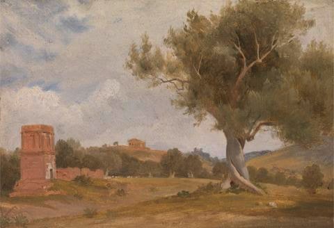 A View at Girgenti in Sicily with the Temple of Concord and Juno