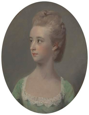 Portrait of a young woman, possibly Miss Nettlethorpe