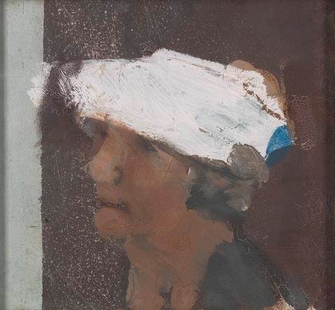Study of a Head with a White Hat
