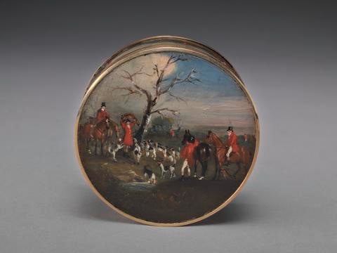 Lord Edward Thynne’s Snuff Box, Decorated with Foxhunting Scenes by John Ferneley