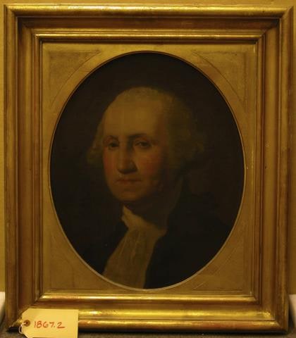 George Washington (1732-1799), LL.D. 1781, (copy after Gilbert Stuart's "Atheneum" portrait)