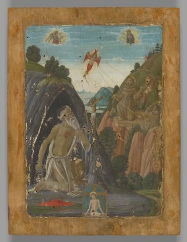 The Penance of Saint Jerome with the Stigmatization of Saint Francis