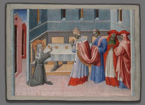 Saint Clare Blessing the Bread before Pope Innocent IV