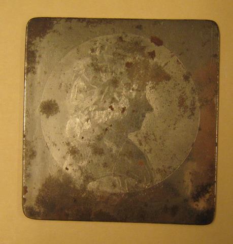 Copper plate for Mrs. George Clinton