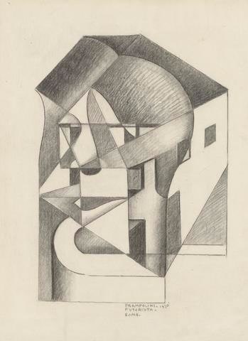 Architectonic Absolute: Head and Houses (Futurista Roma)