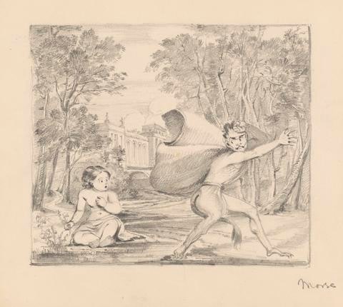 Scene from Scott's "Lay of the Last Minstrel"