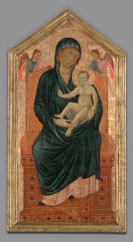 Virgin and Child Enthroned with Two Angels