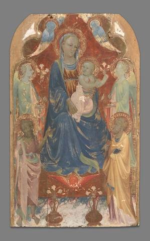 Virgin and Child in Glory with Saint John the Baptist, Saint Peter, and Two Angels
